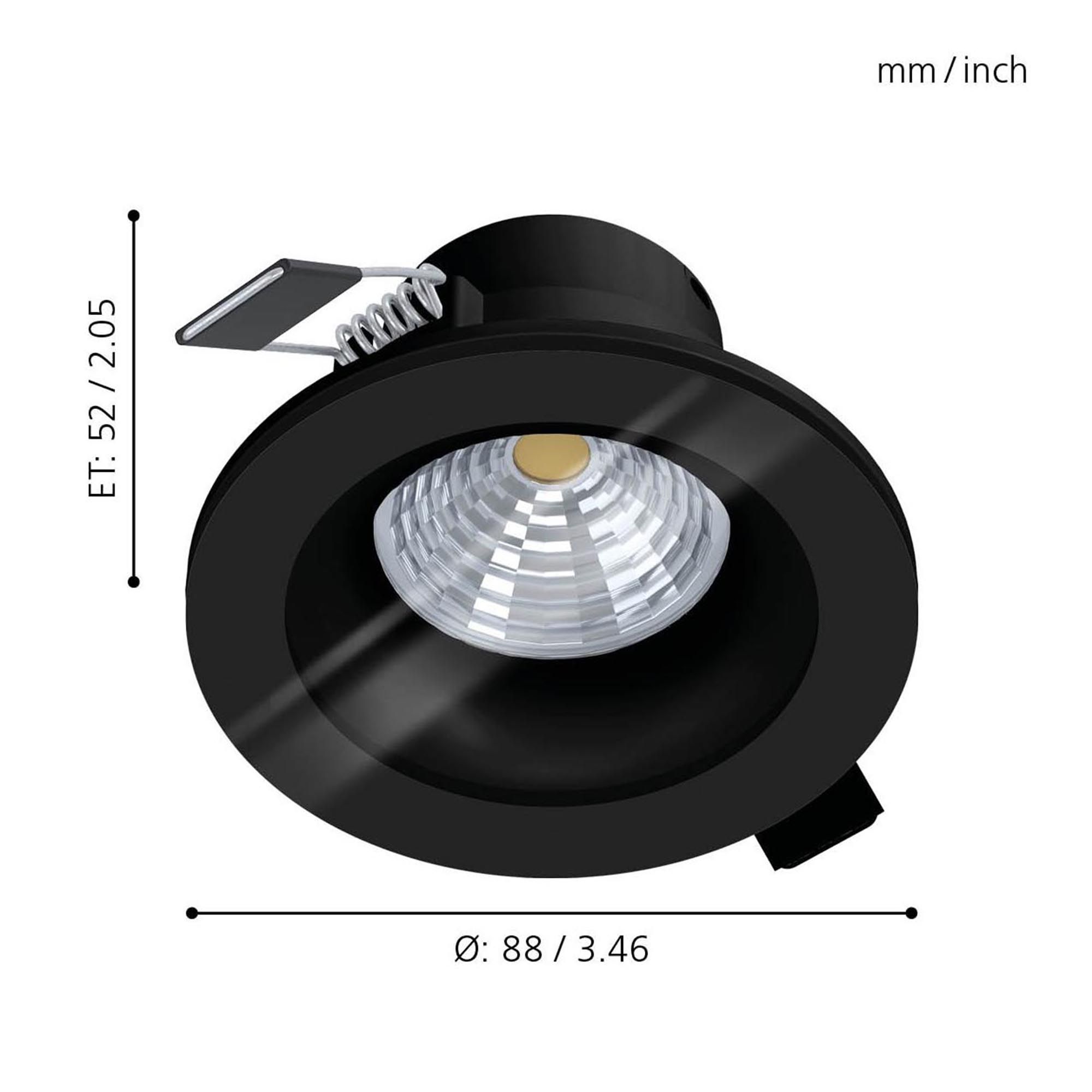 Spot LED SALABATE noir Ø8,8cm