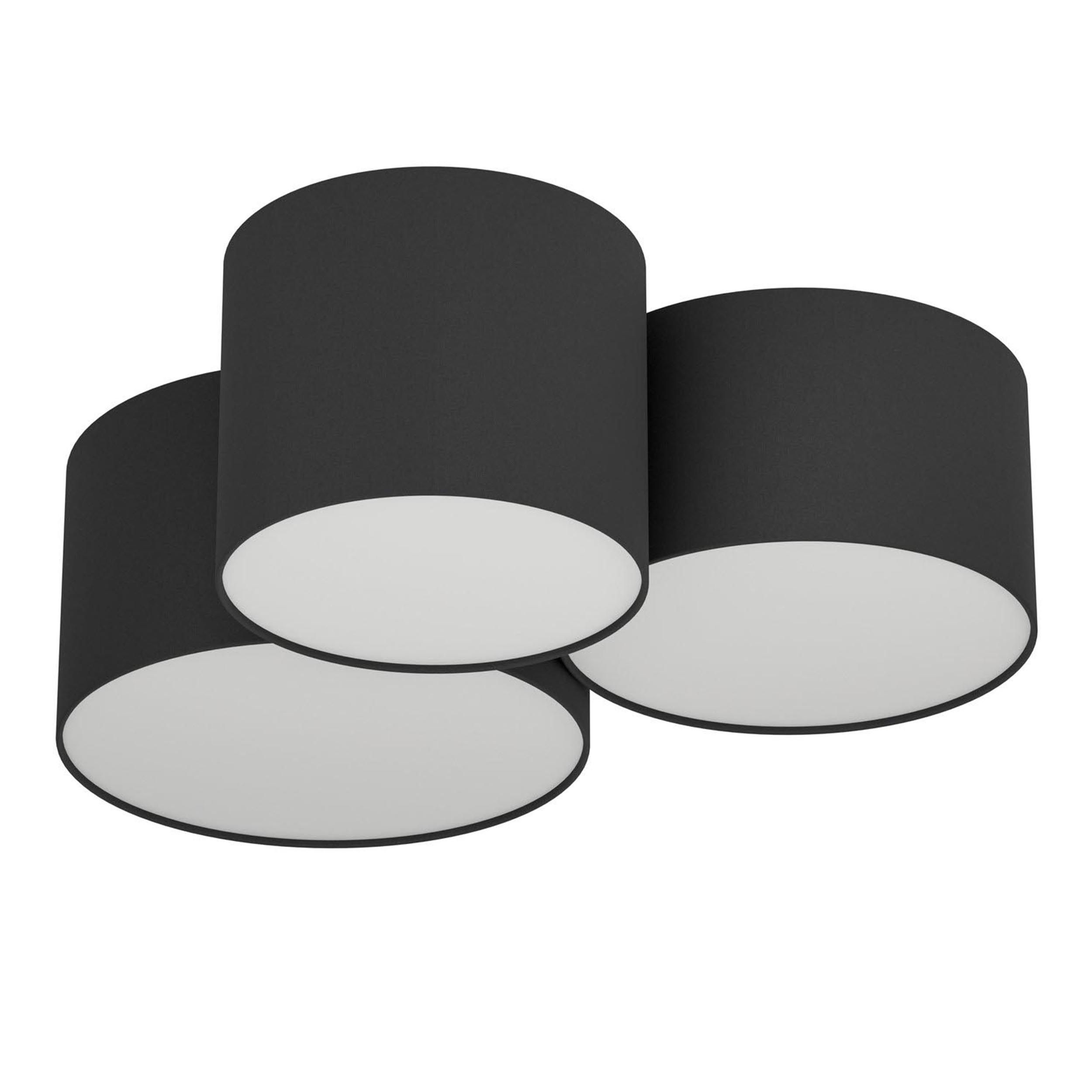 Plafonnier PASTORE 2 gris L61cm