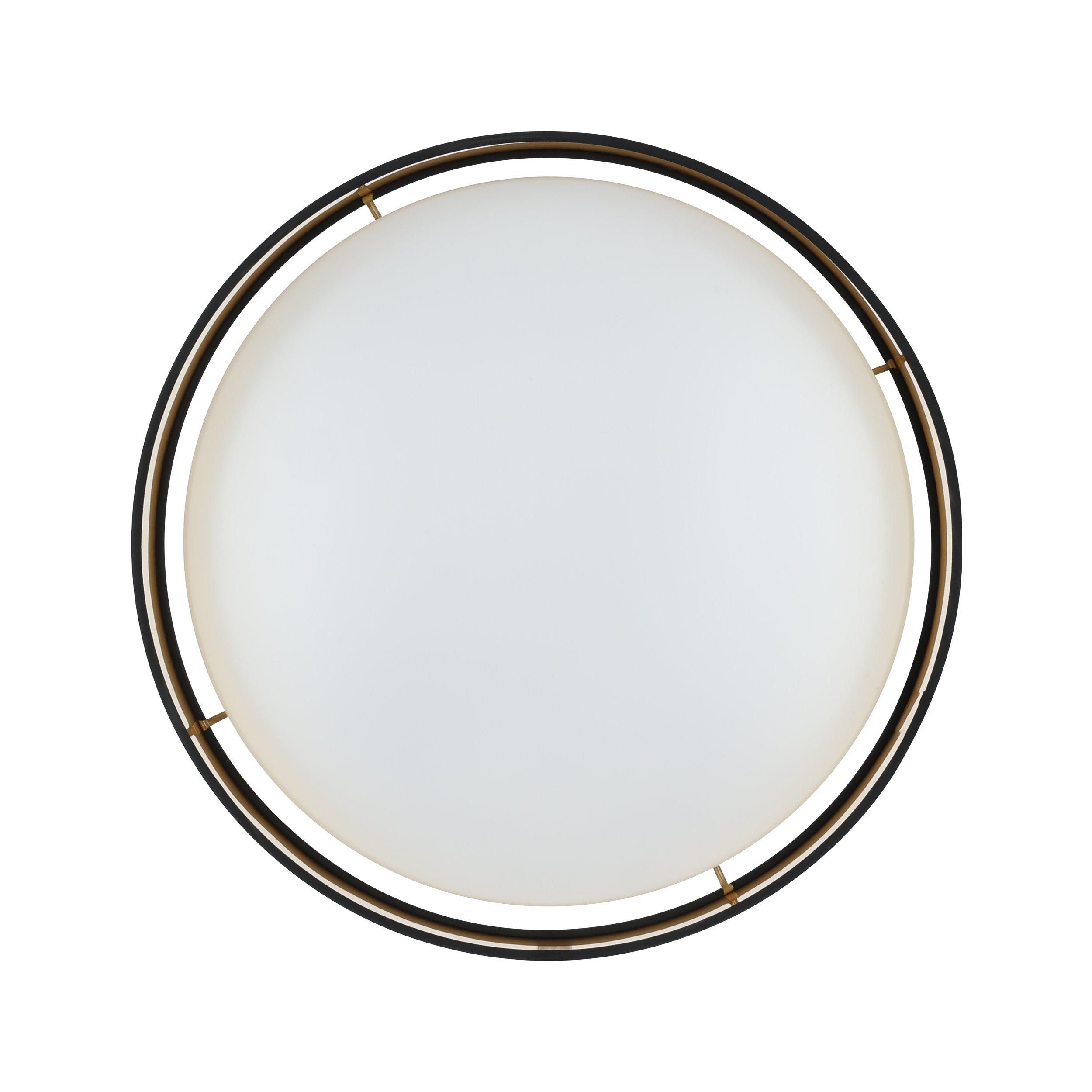 Plafonnier LED MASERLO 2 noir Ø38cm