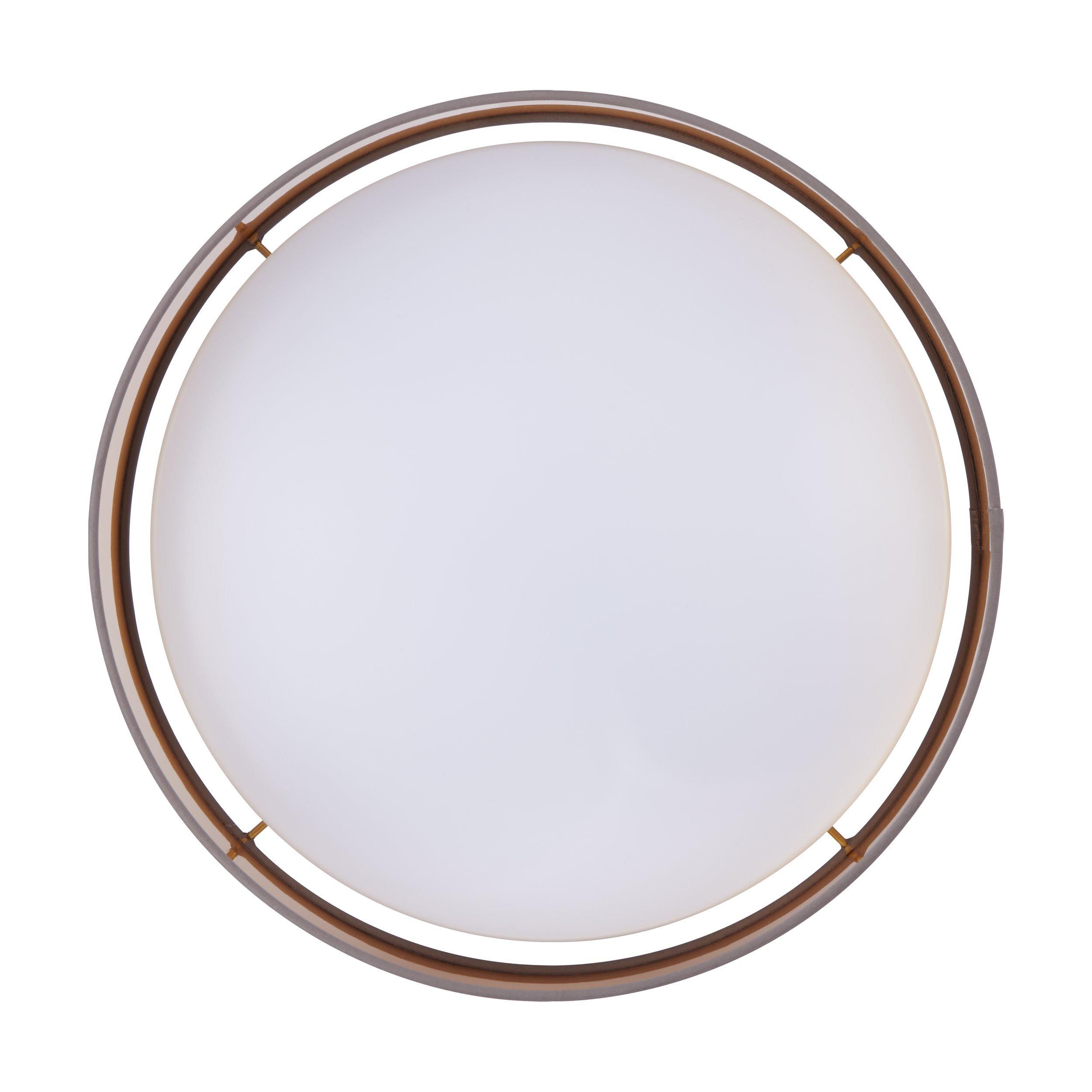 Plafonnier LED MASERLO 2 marron Ø38cm