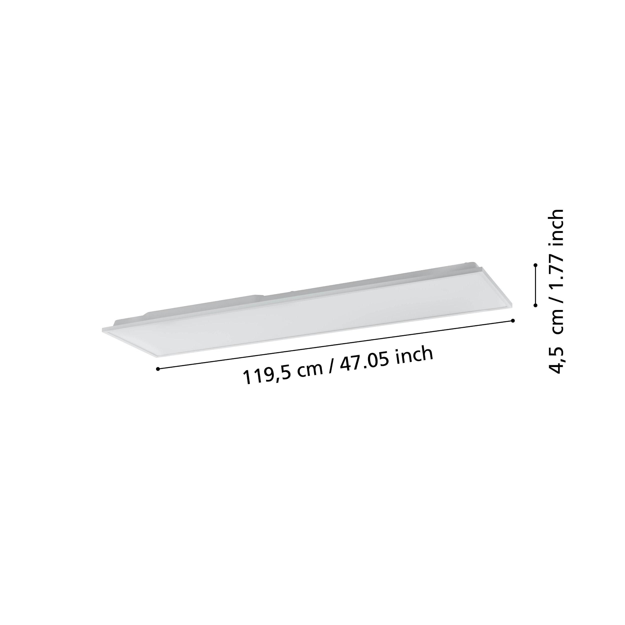 Plafonnier LED HERRORA-Z connecté blanc L120cm