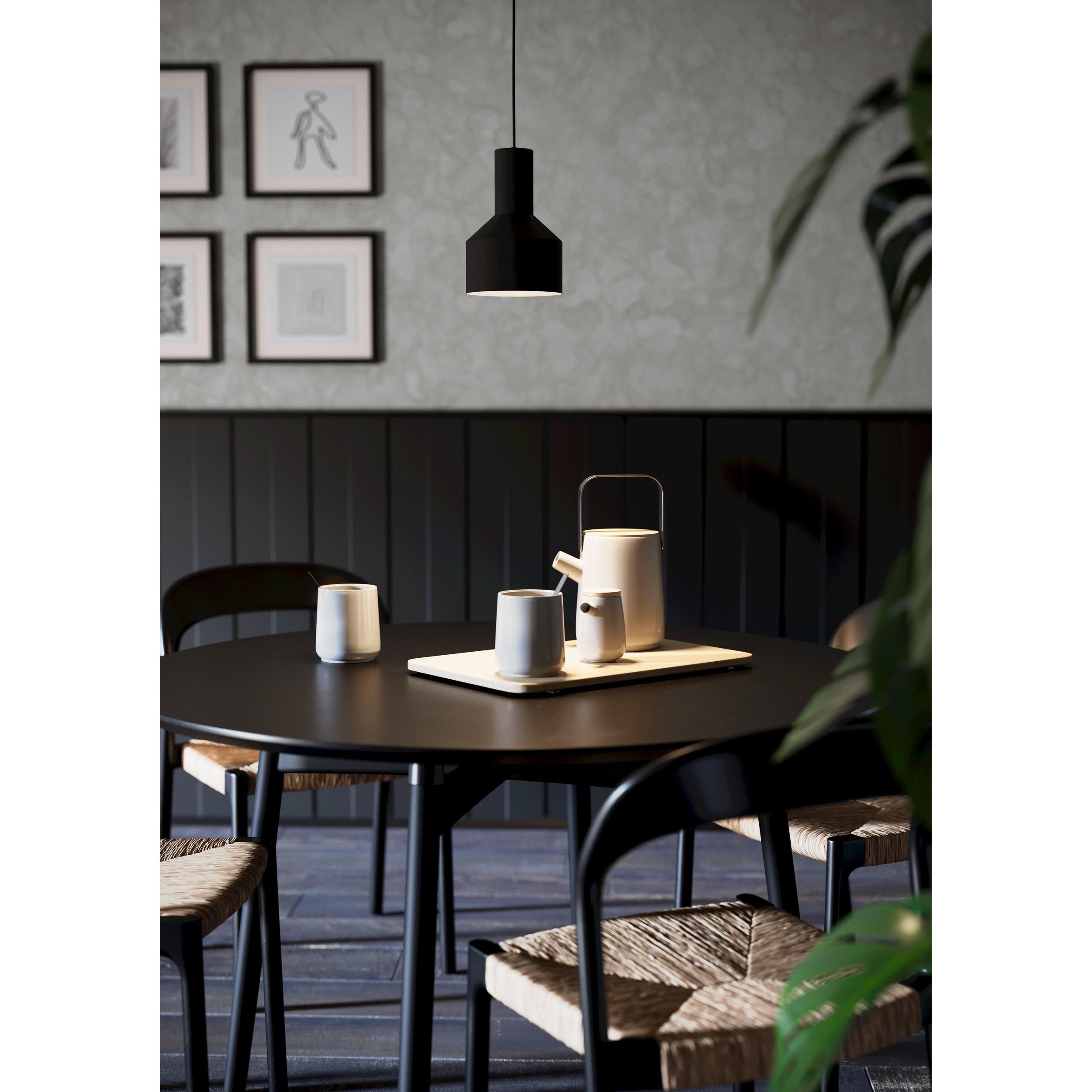 Suspension métal noir CASIBARE E27 1X40W