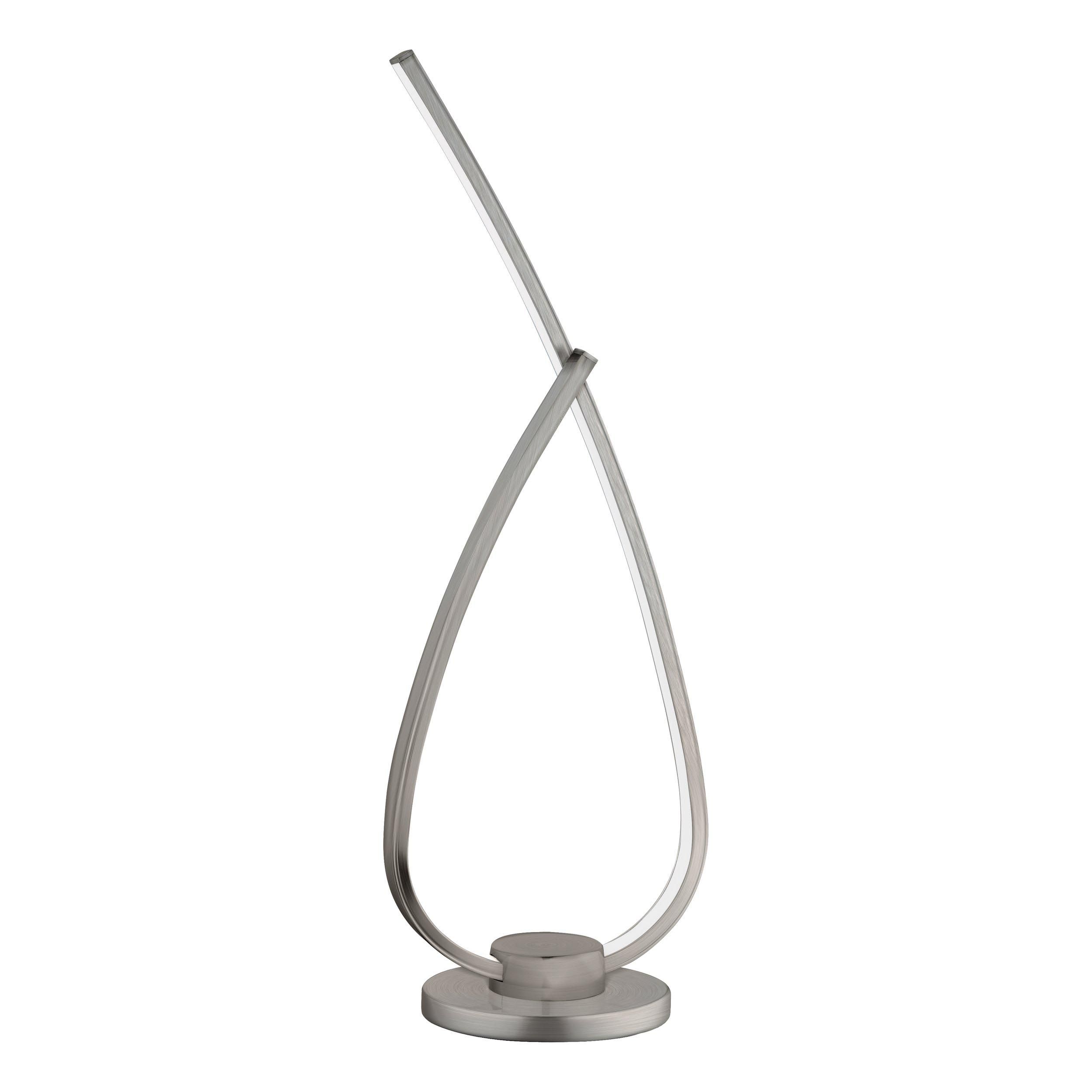 Lampe à poser LED PALOZZA 1 nickel H42cm
