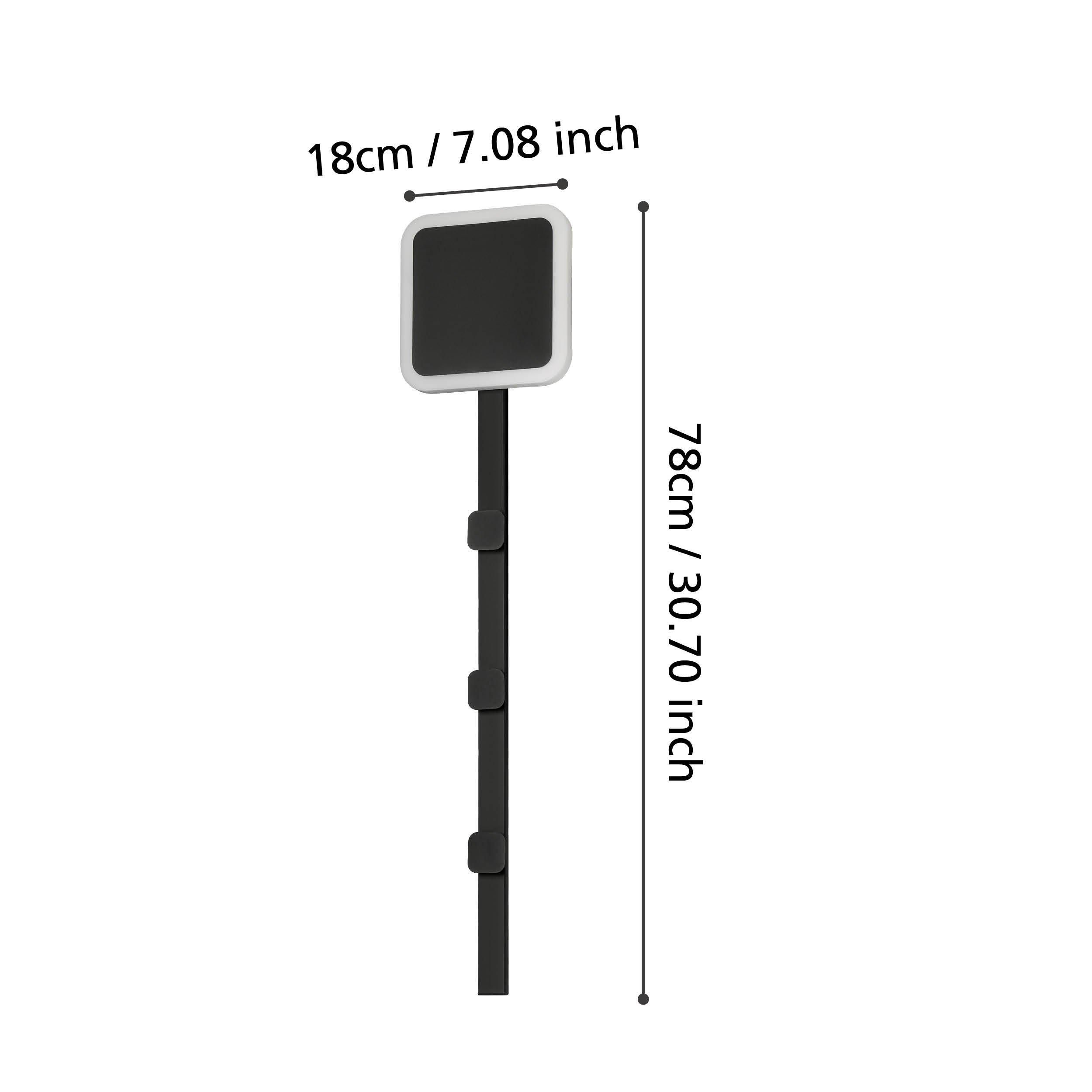 Applique LED CARTIGNANO noir L60,5cm