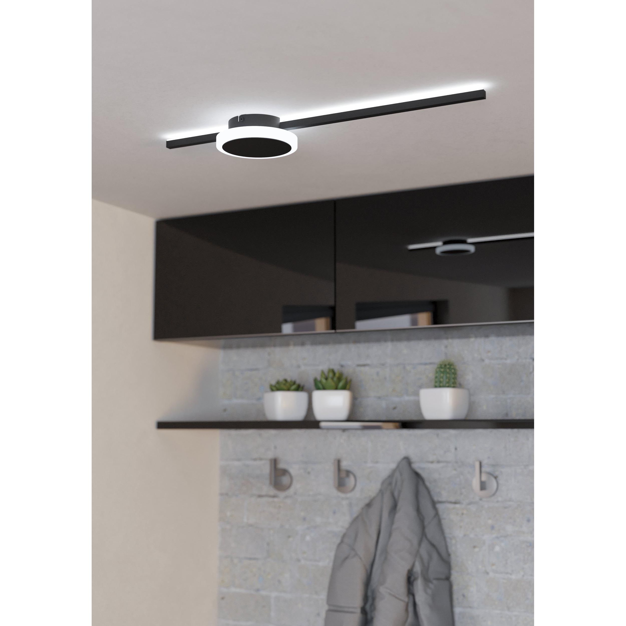 Plafonnier LED SARGINTO noir L59cm