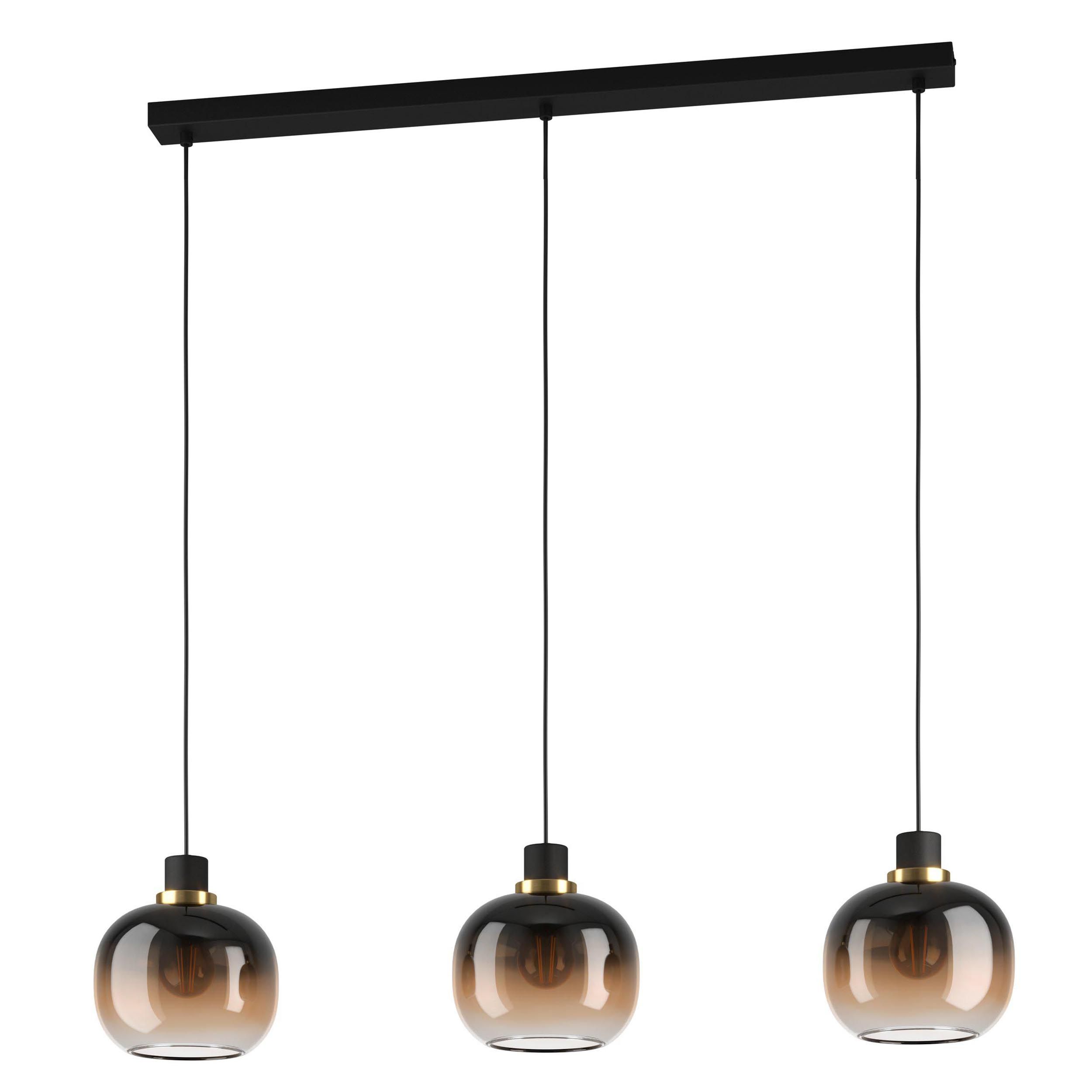 Suspension OILELLA noir/marron L95cm