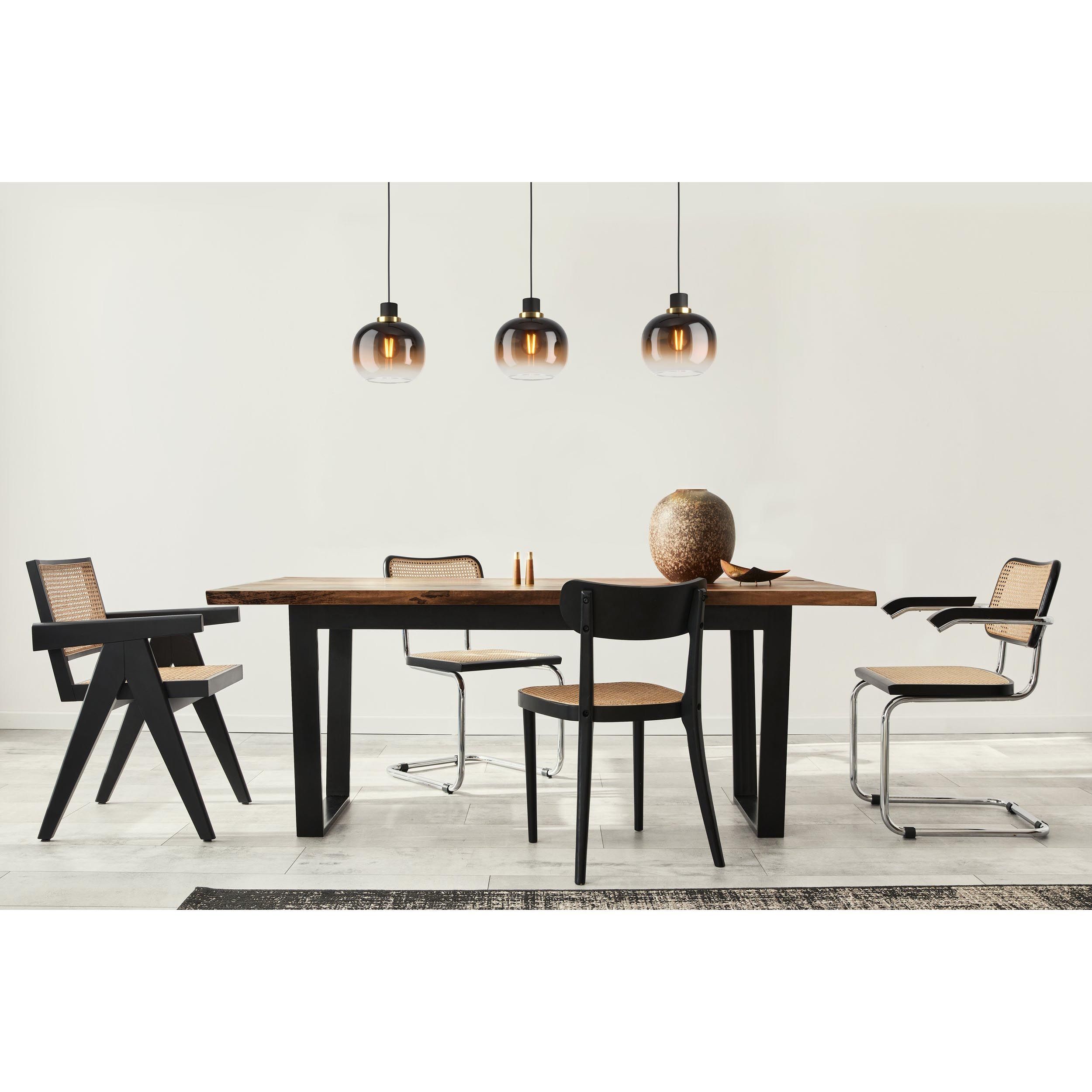 Suspension OILELLA noir/marron L95cm