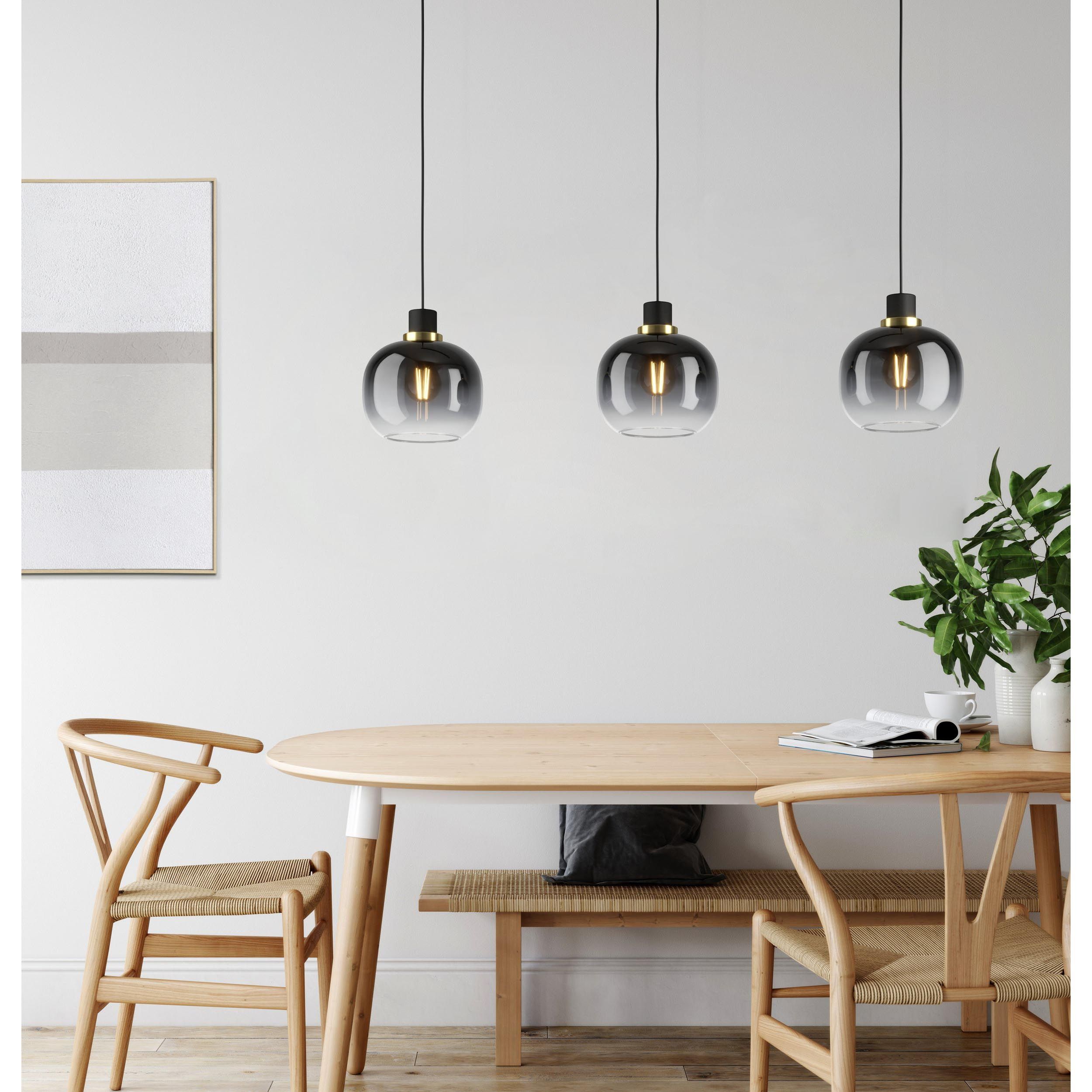 Suspension OILELLA noir/gris L95cm