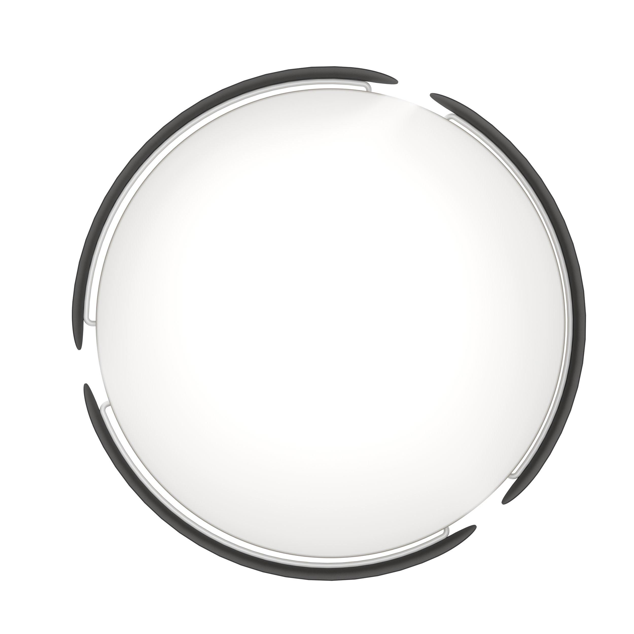 Plafonnier LED VALCASOTTO noir Ø37cm