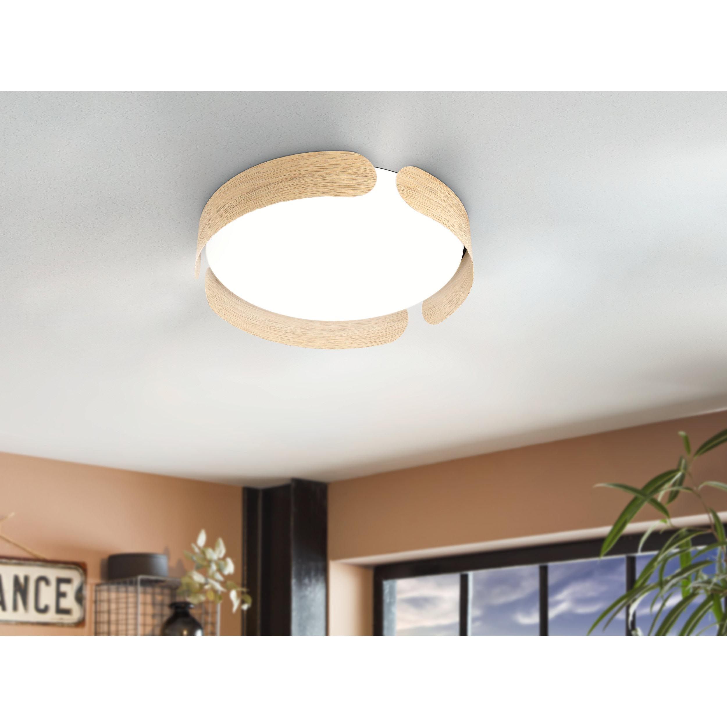 Plafonnier LED VALCASOTTO blanc Ø37cm