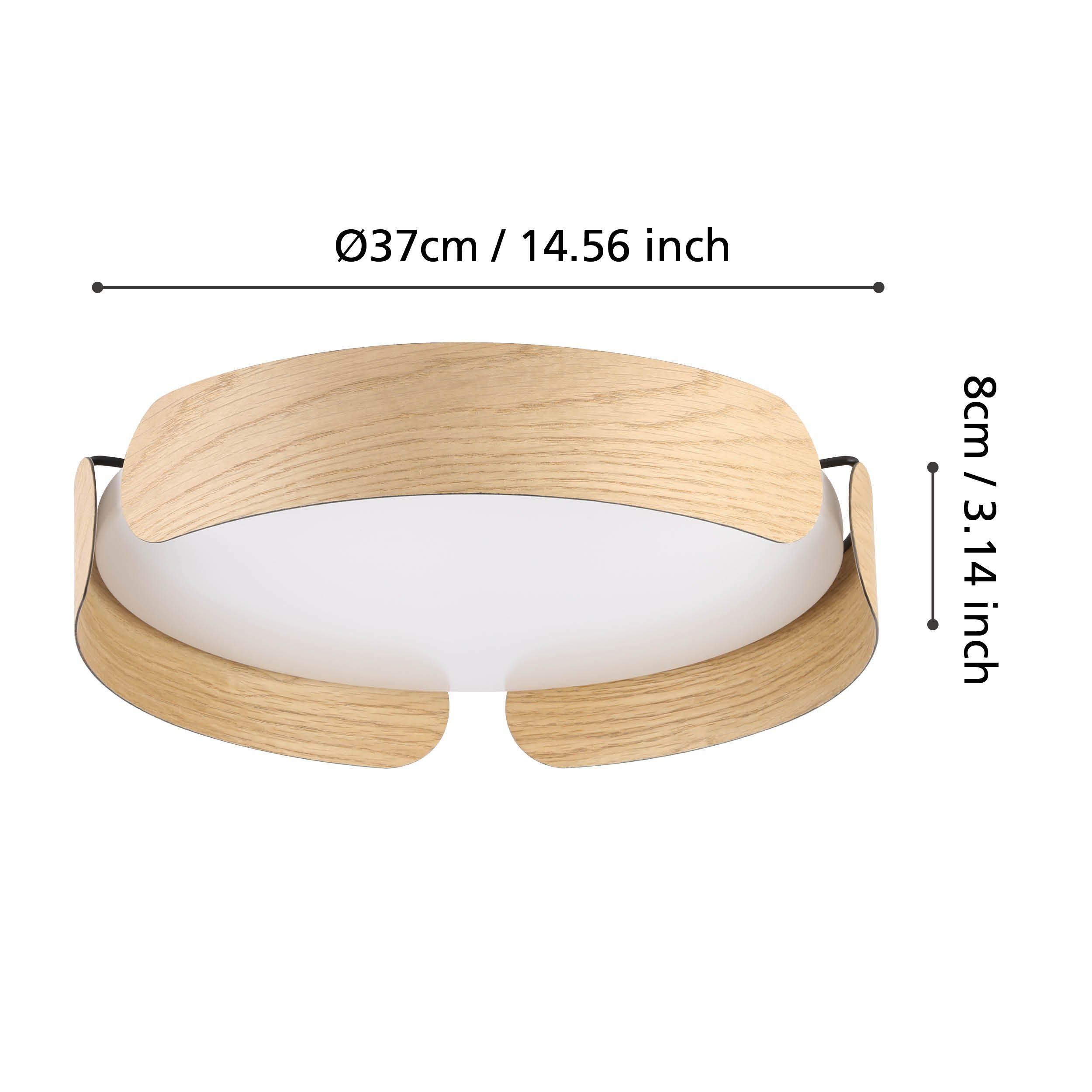 Plafonnier LED VALCASOTTO blanc Ø37cm