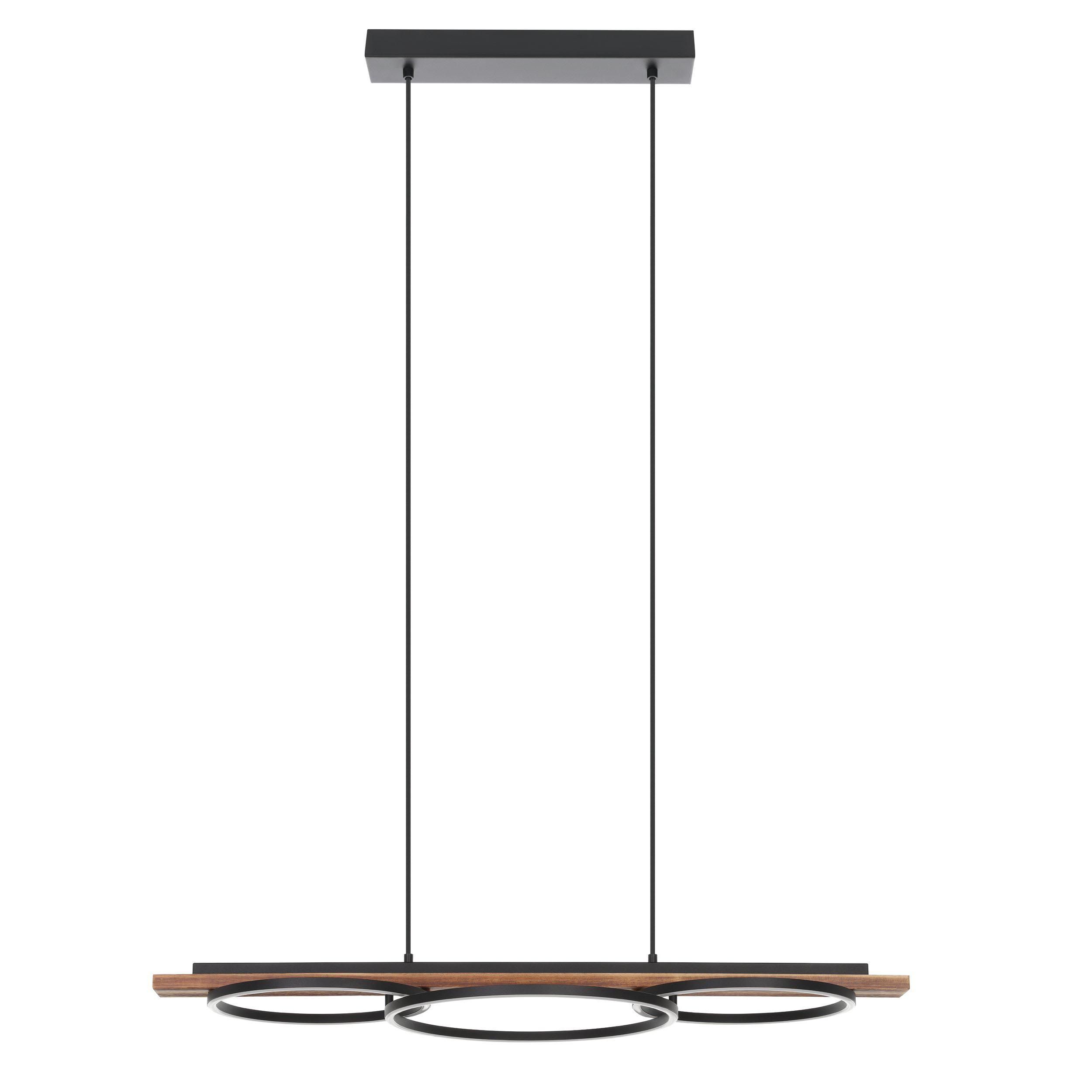Suspension LED BOYAL bois/marron L101cm