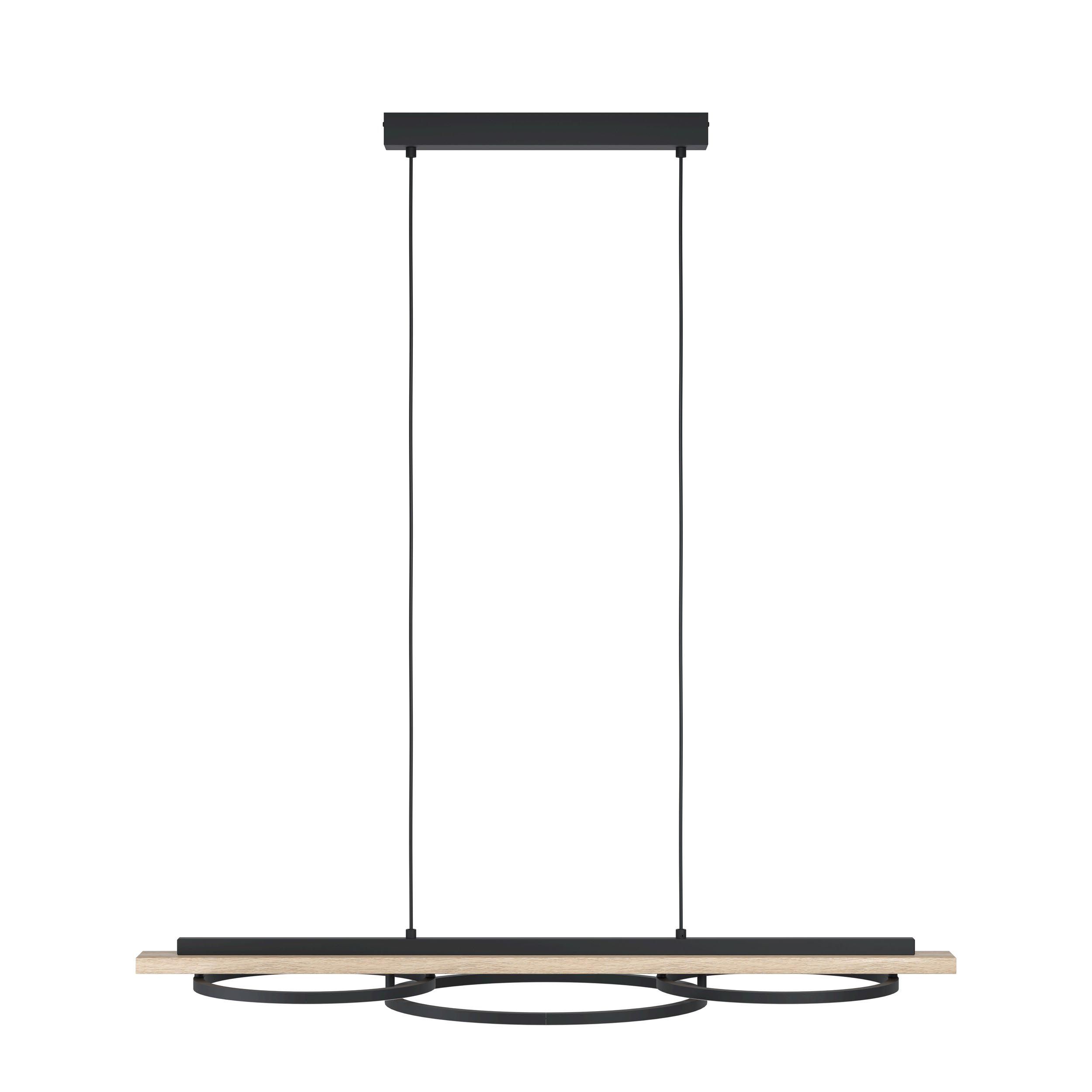 Suspension LED BOYAEL bois/naturel L101cm