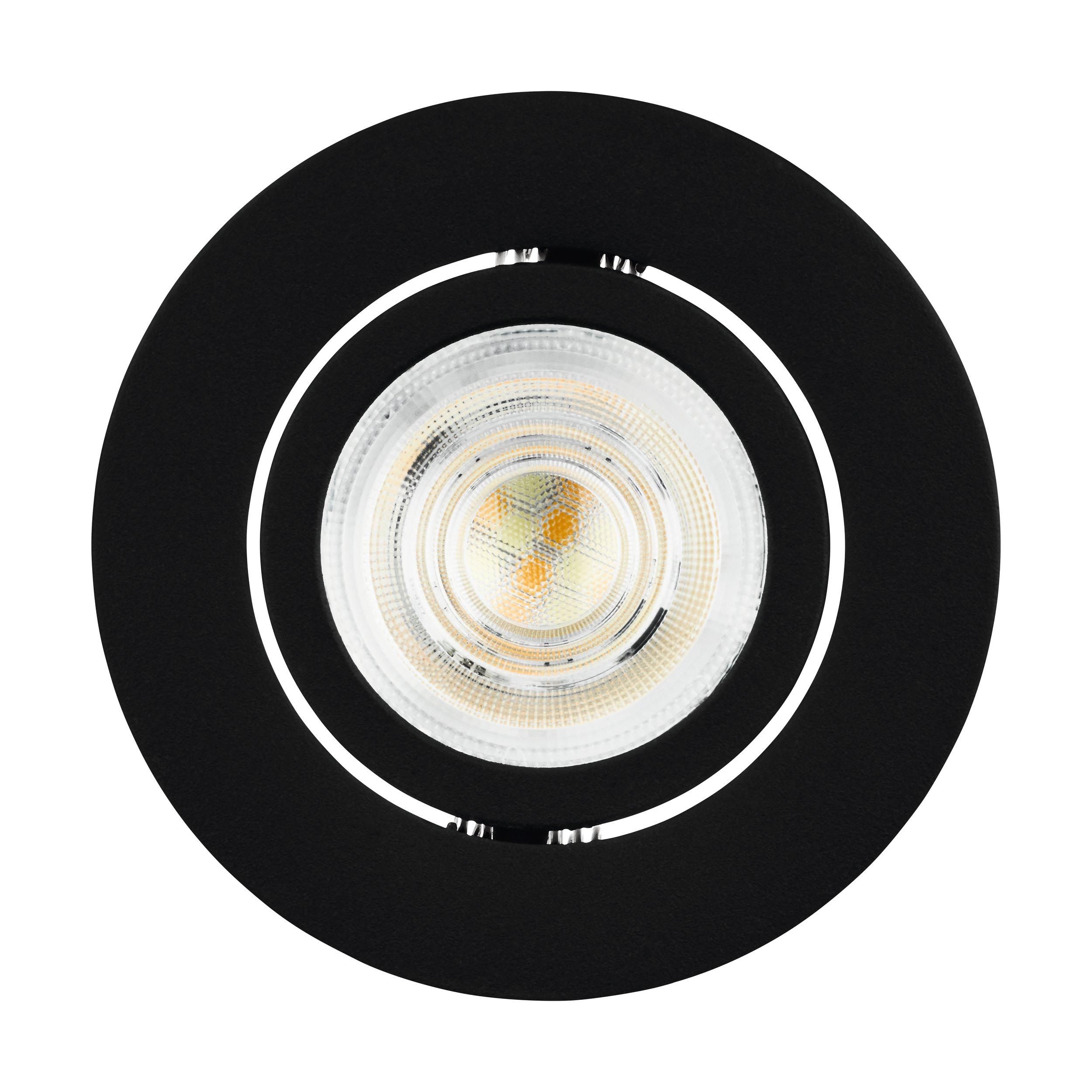 Spot LED connecté dimmable SALICETO-Z noir Ø8,8cm