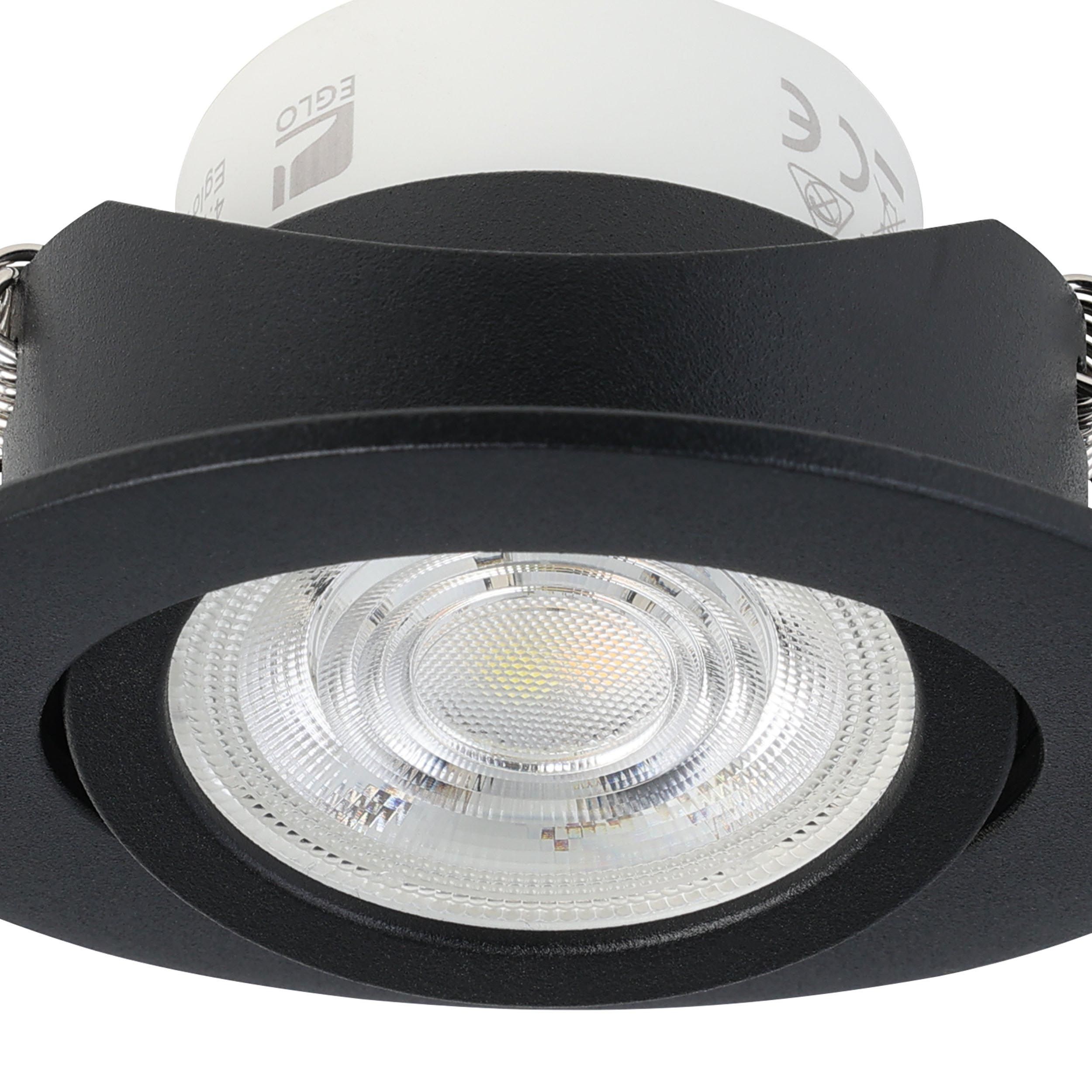 Spot LED connecté dimmable SALICETO-Z noir Ø8,8cm