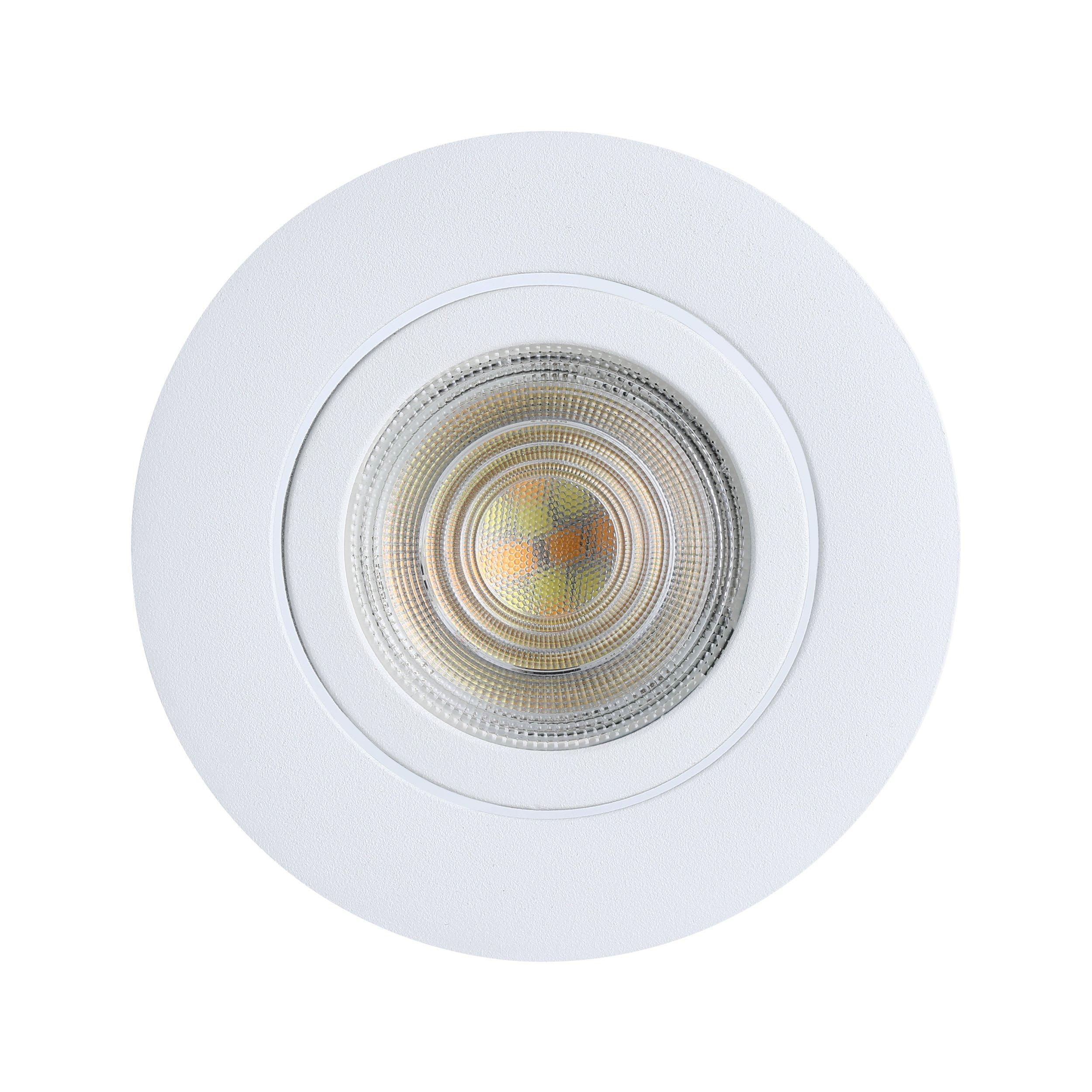 Spot LED connecté dimmable SALICETO-Z blanc Ø8,8cm
