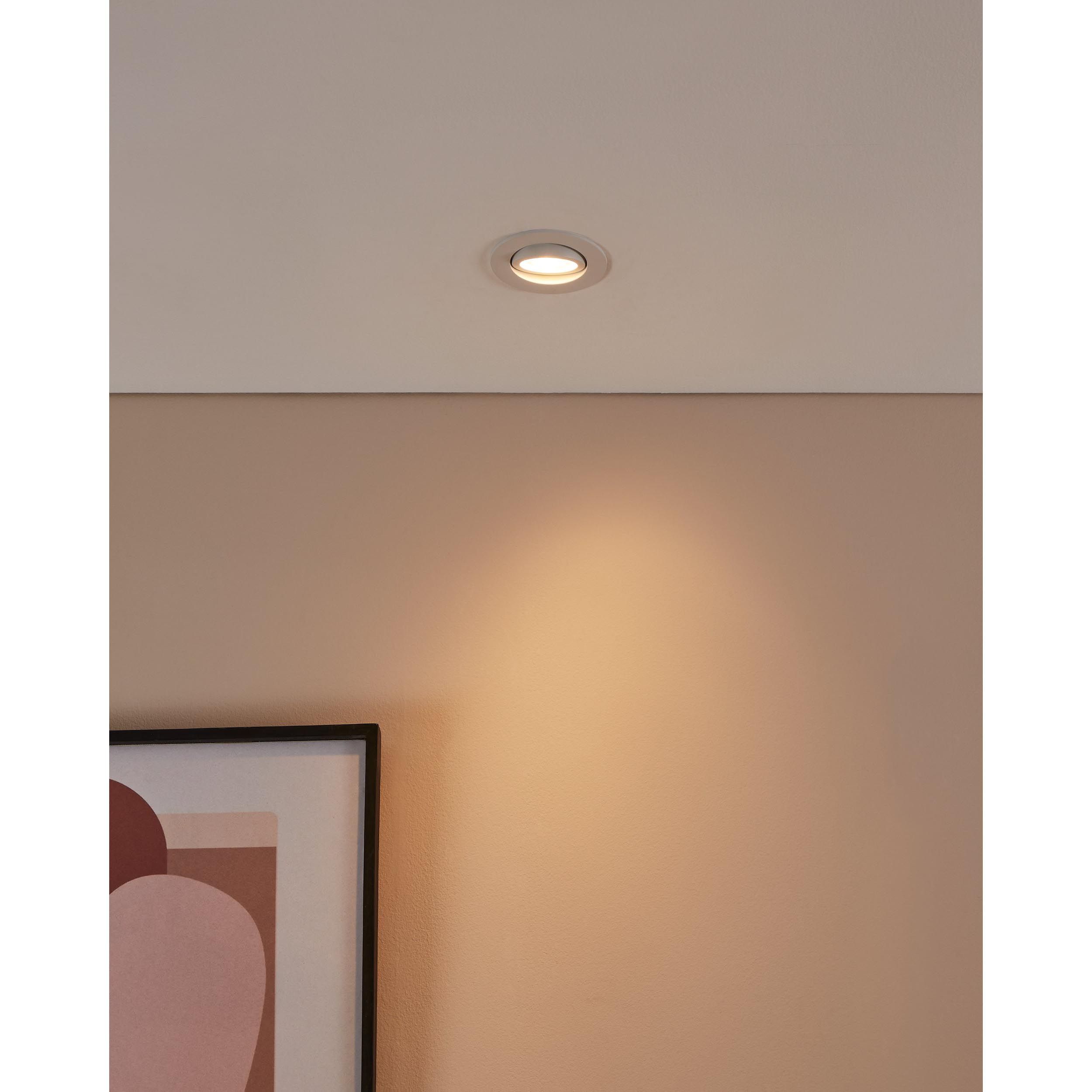 Spot LED connecté dimmable SALICETO-Z blanc Ø8,8cm