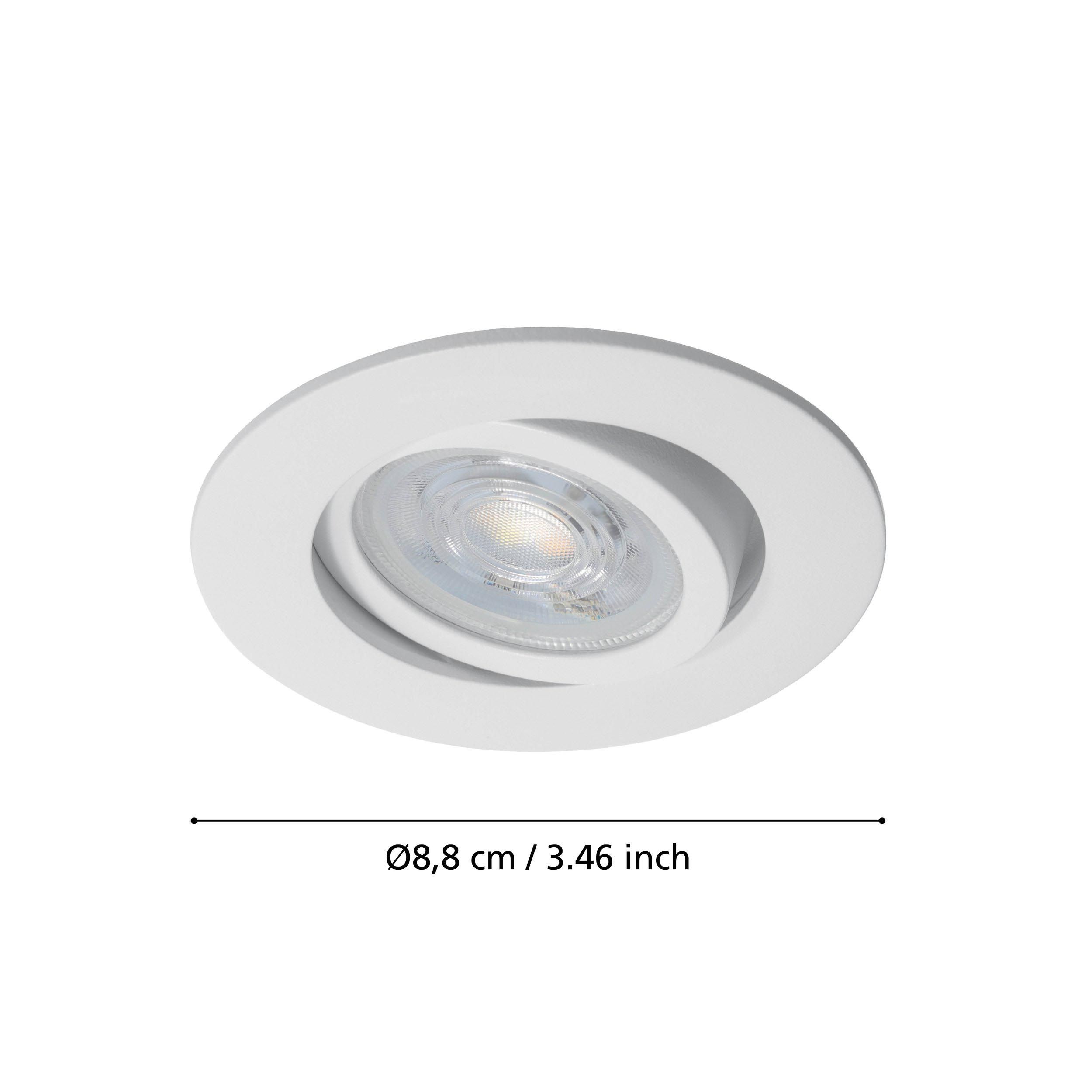 Spot LED connecté dimmable SALICETO-Z blanc Ø8,8cm