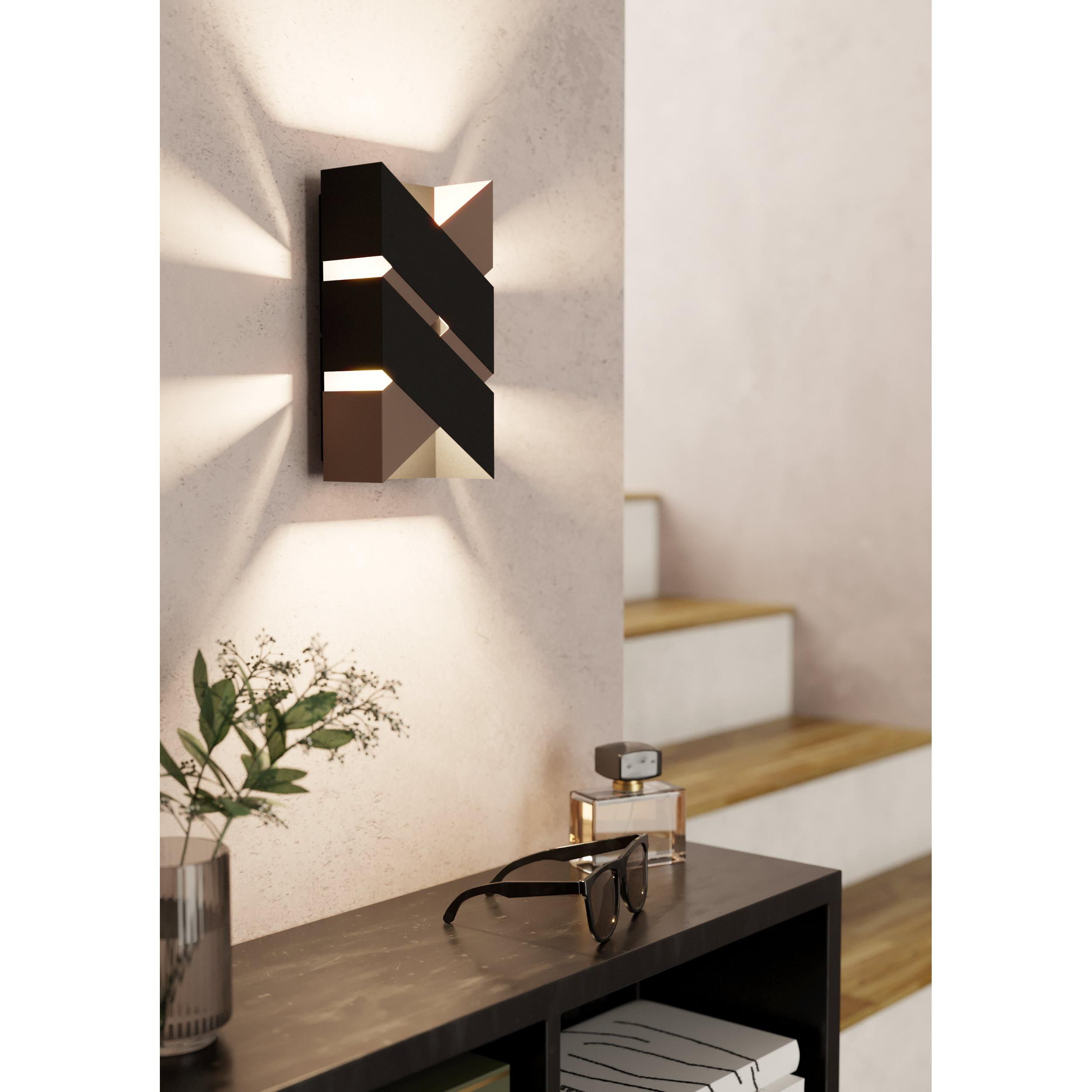 Applique LED GURARE noir L12,5cm