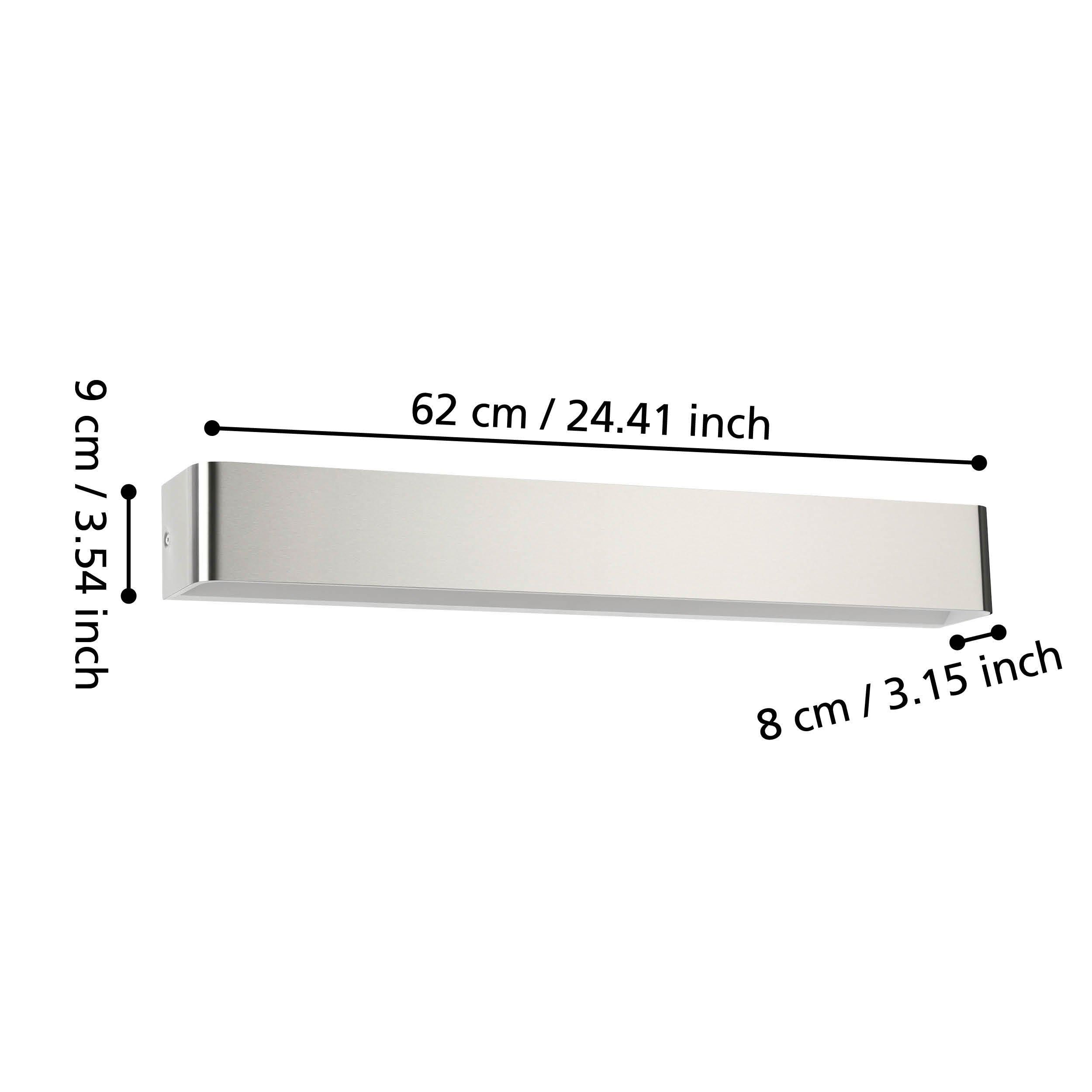 Applique LED SANIA 5 gris mat L62cm