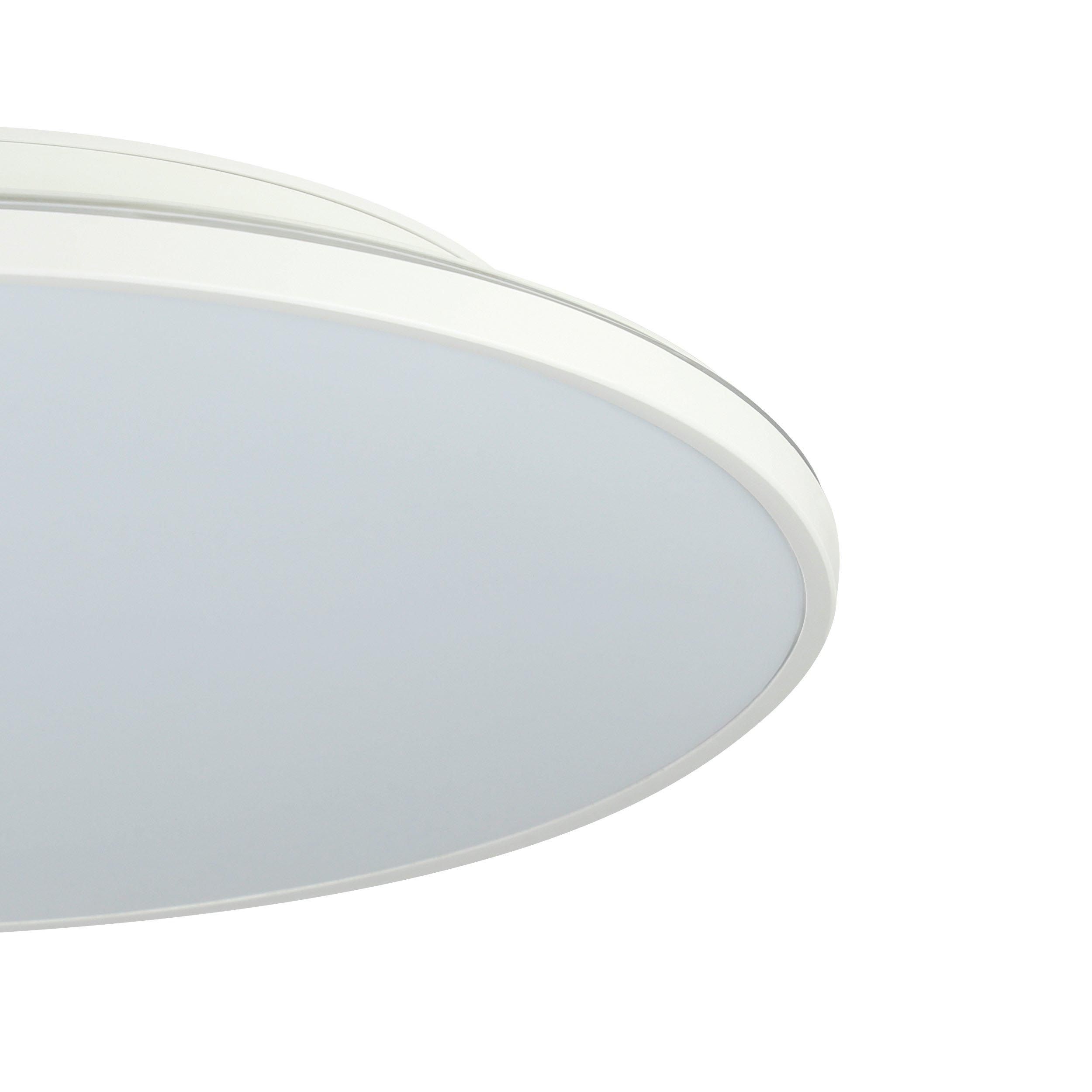 Plafonnier plastique blanc CRESPILLO LED INT 21W