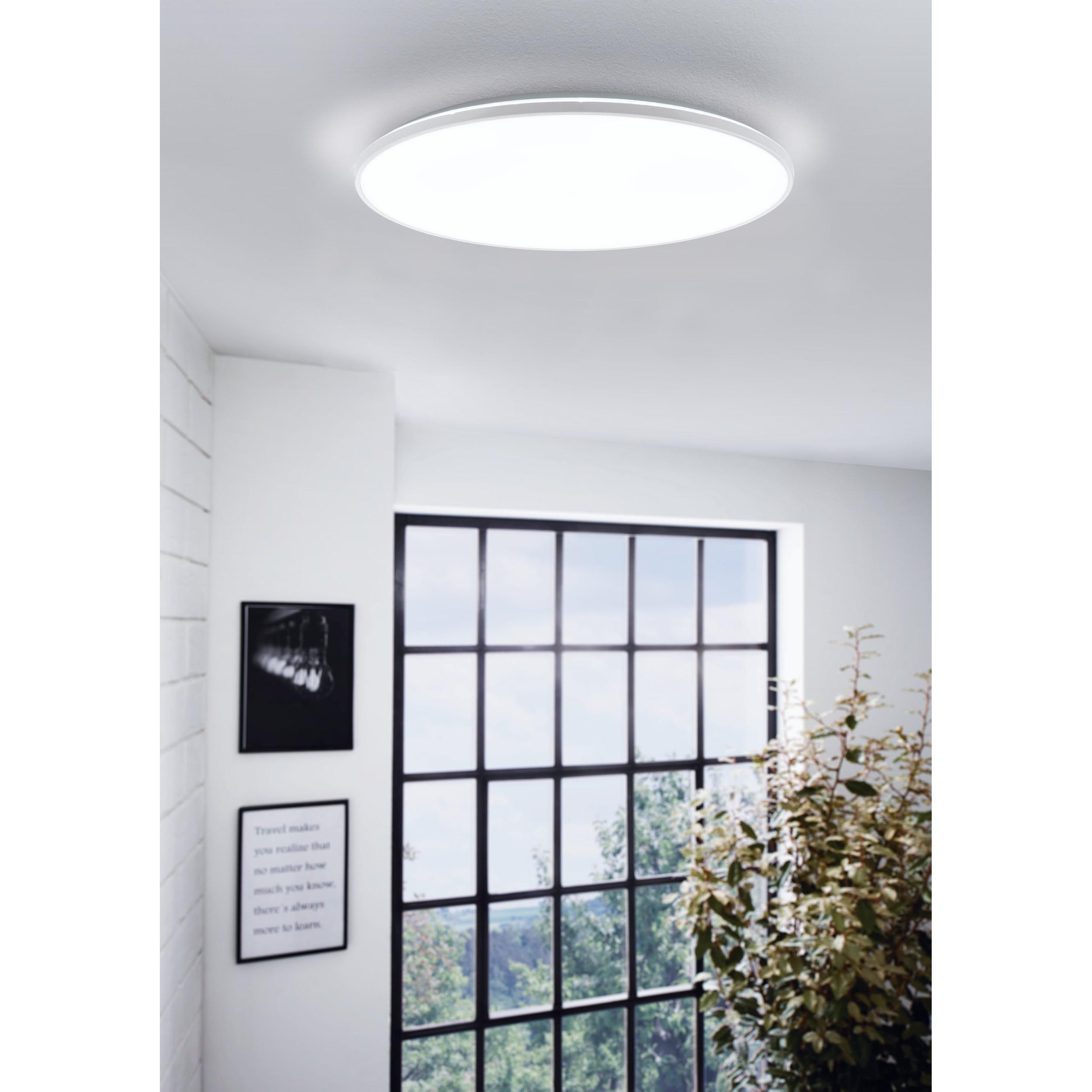 Plafonnier LED CRESPILLO blanc Ø21cm
