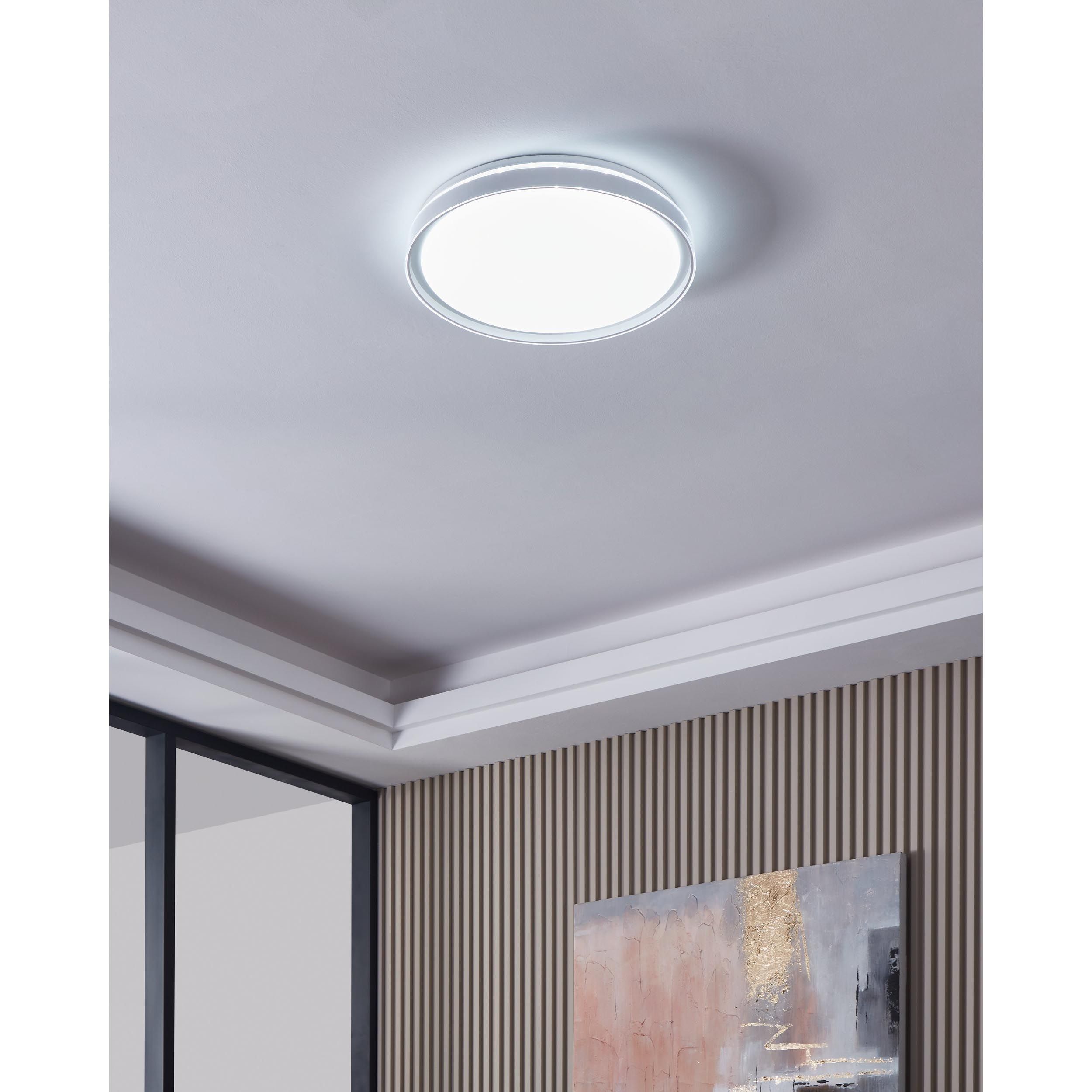 Plafonnier métal blanc SELUCI LED INT 4X10W