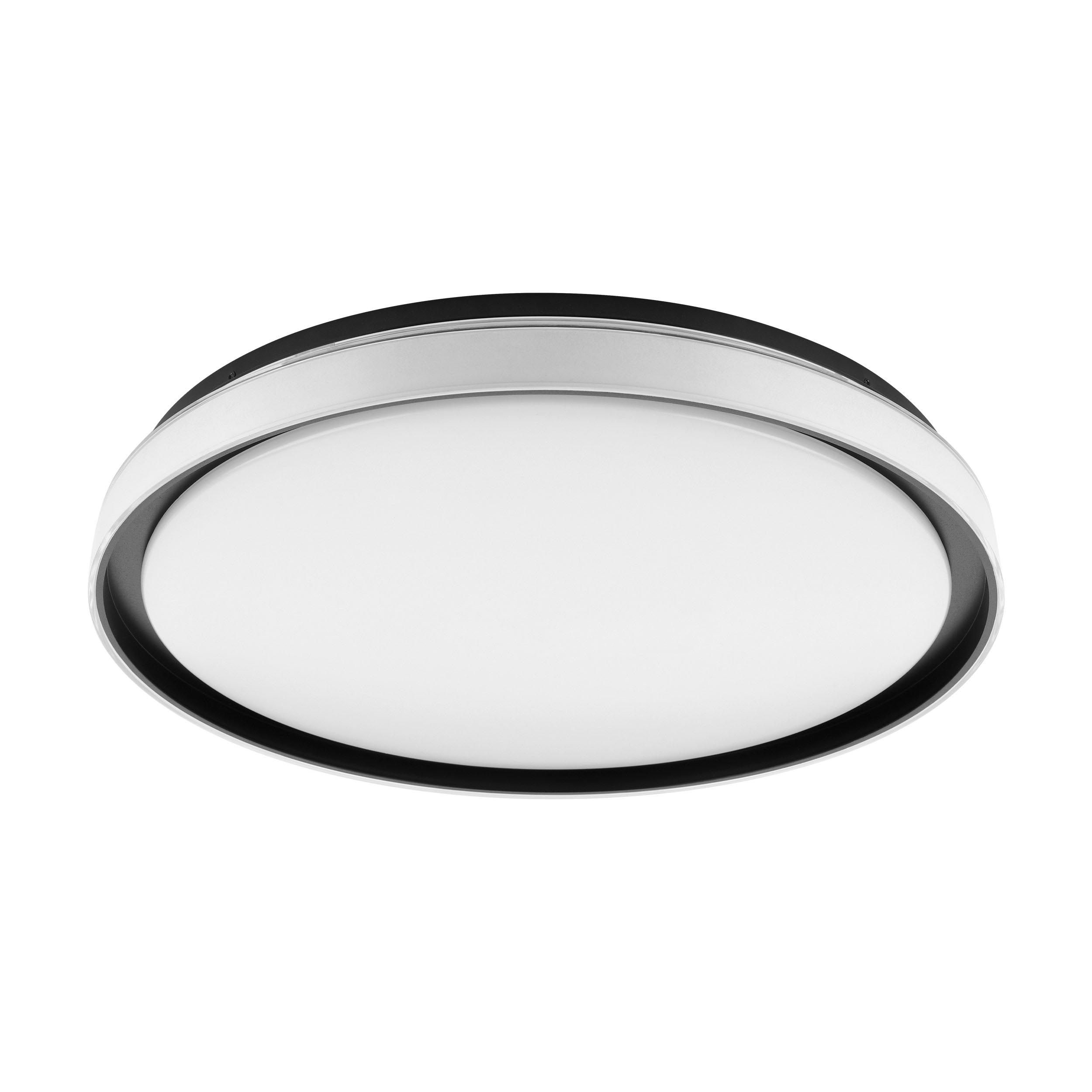 Plafonnier métal noir SELUCI LED INT 4X10W