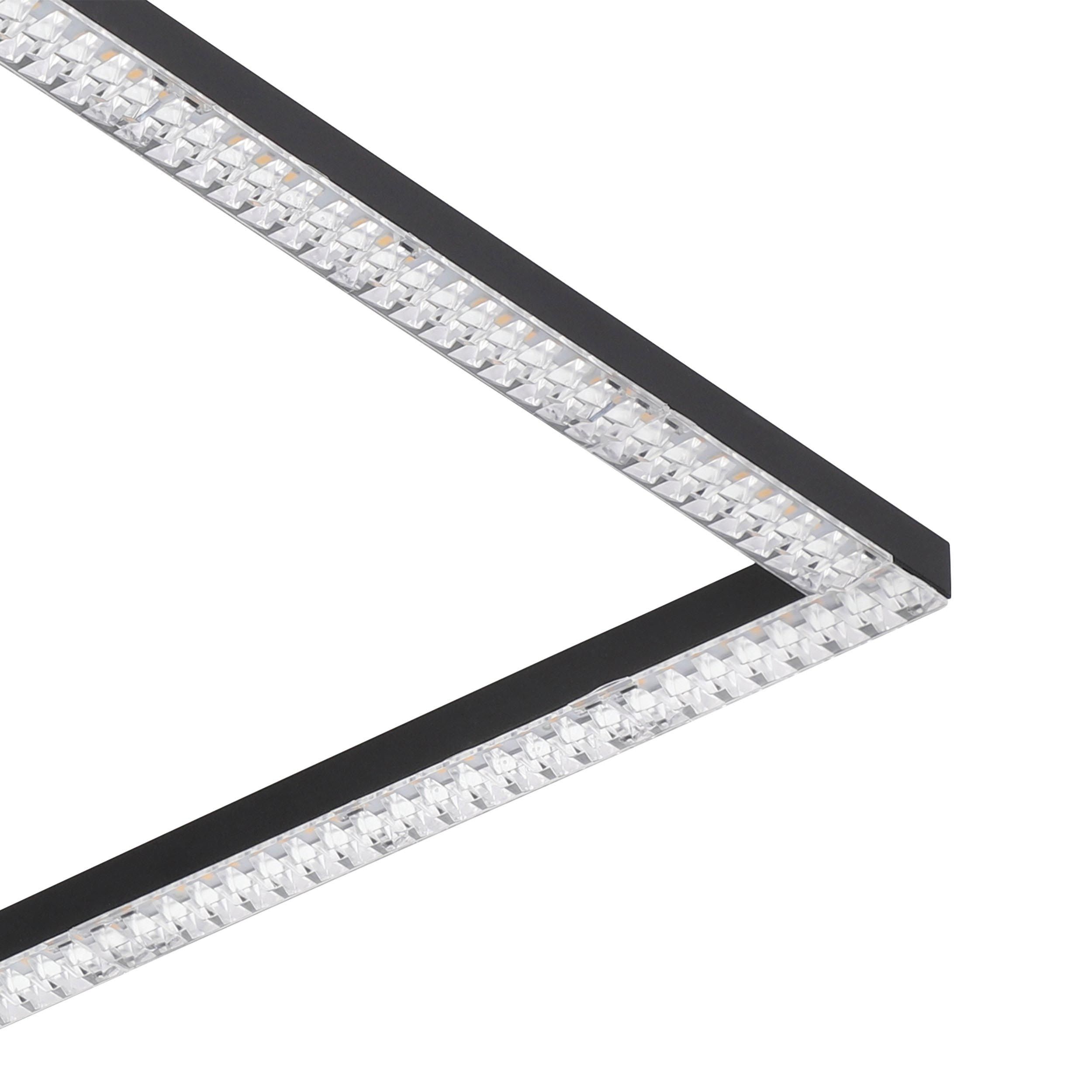 Plafonnier LED LEJIAS noir Ø45cm