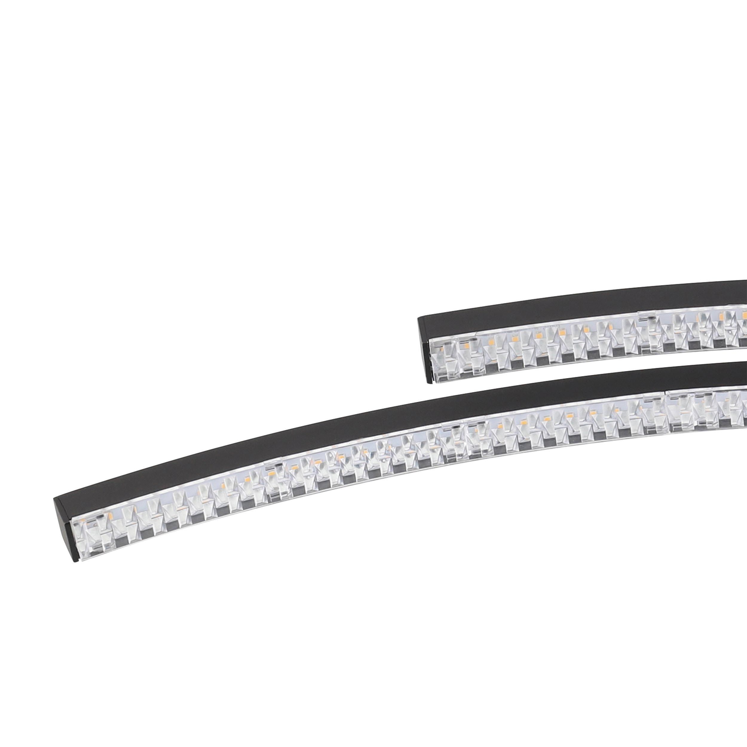 Plafonnier LED LEJIAS noir L78cm