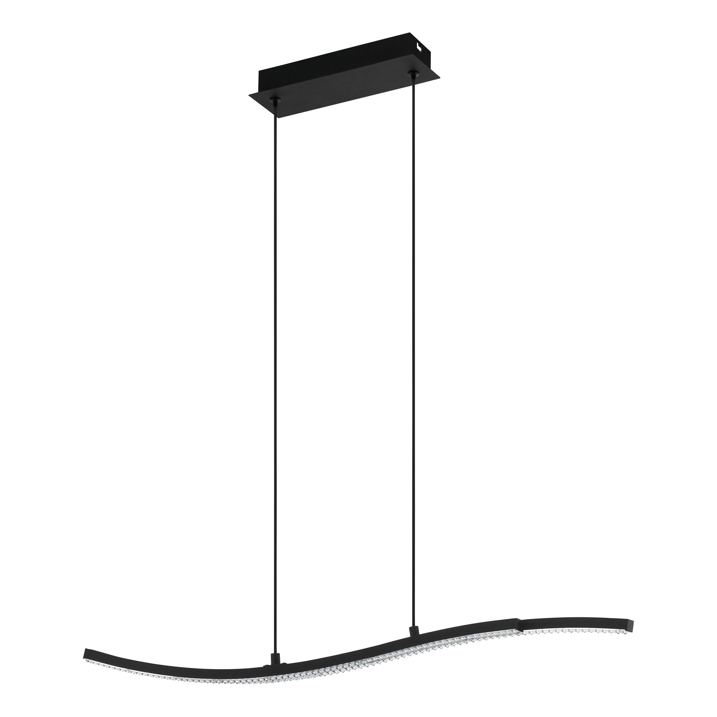 Suspension LED LEJIAS noir L78cm