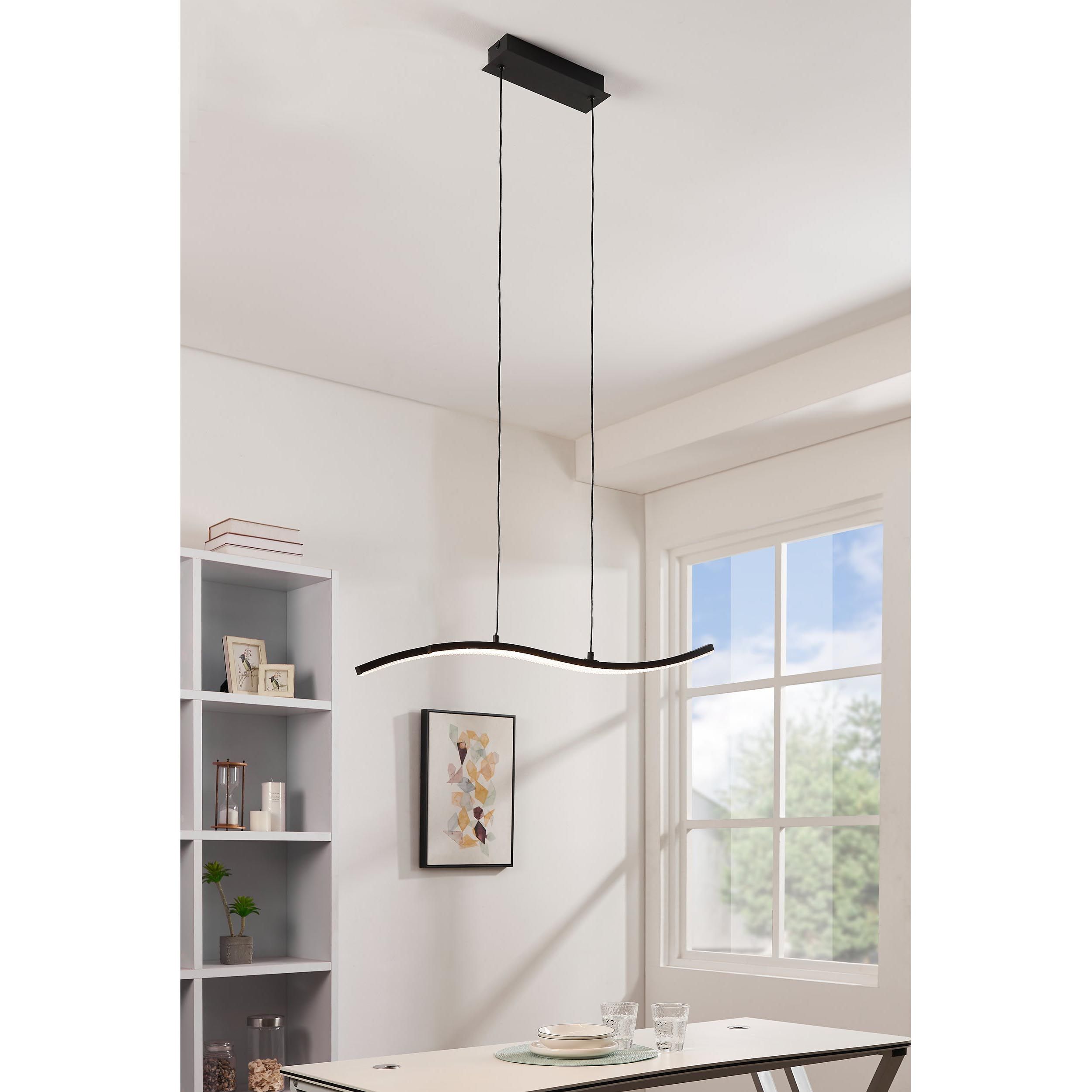 Suspension LED LEJIAS noir L78cm