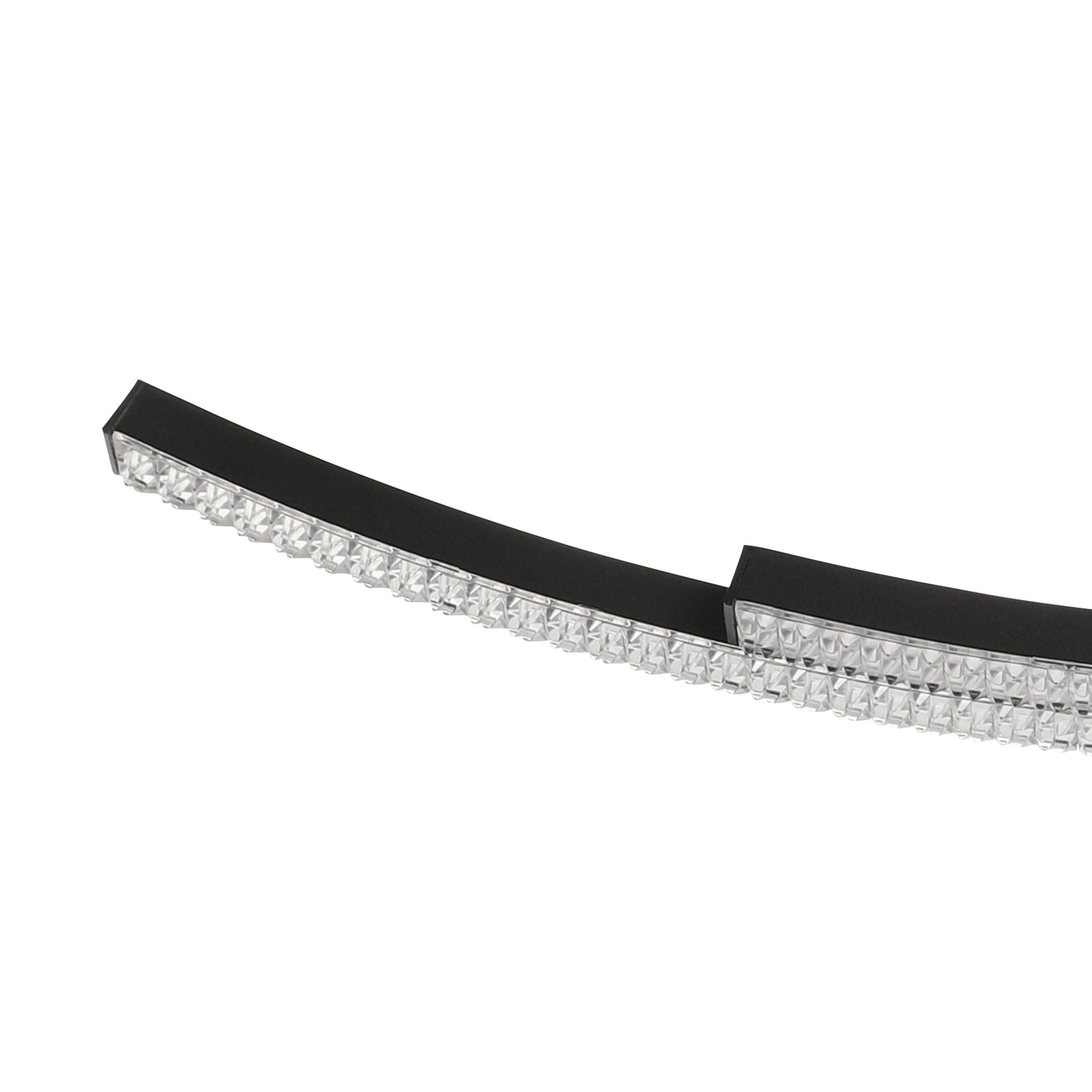 Suspension LED LEJIAS noir L78cm