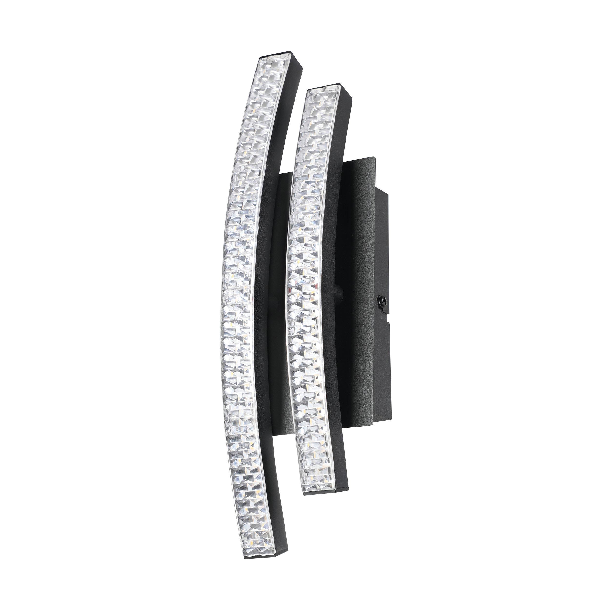 Applique LED LEJIAS noir H28,5cm