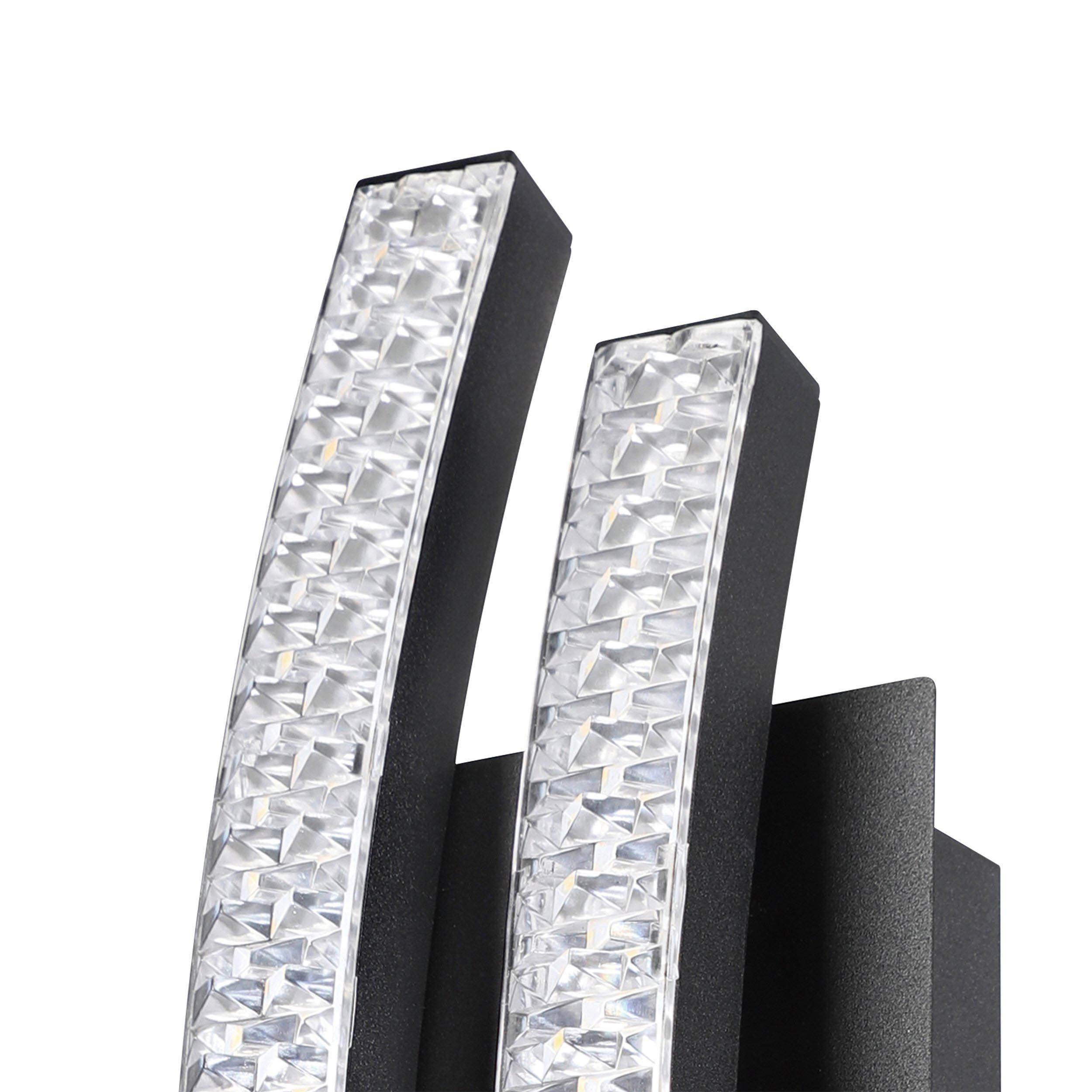 Applique LED LEJIAS noir H28,5cm