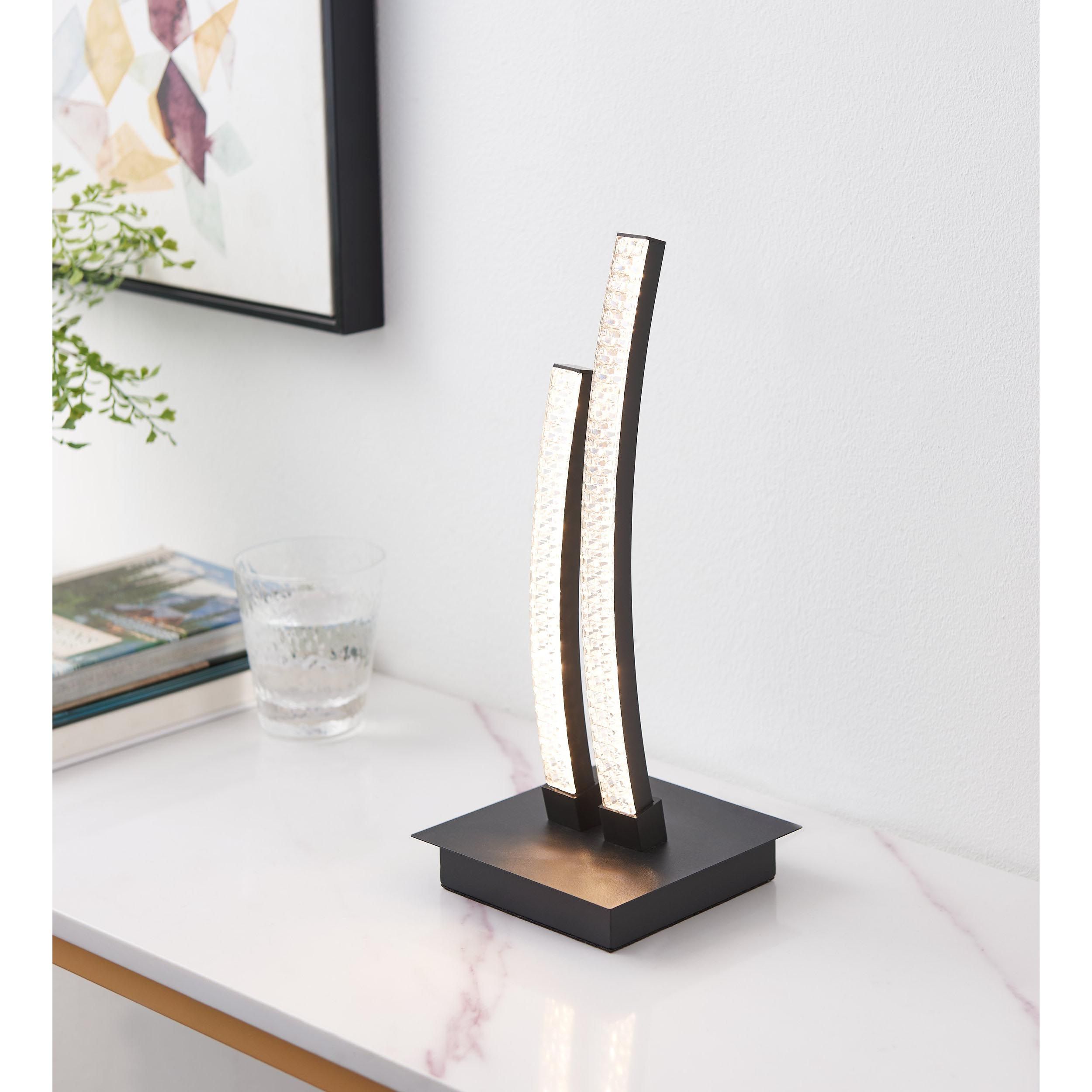 Lampe à poser LED LEJIAS noir H33cm