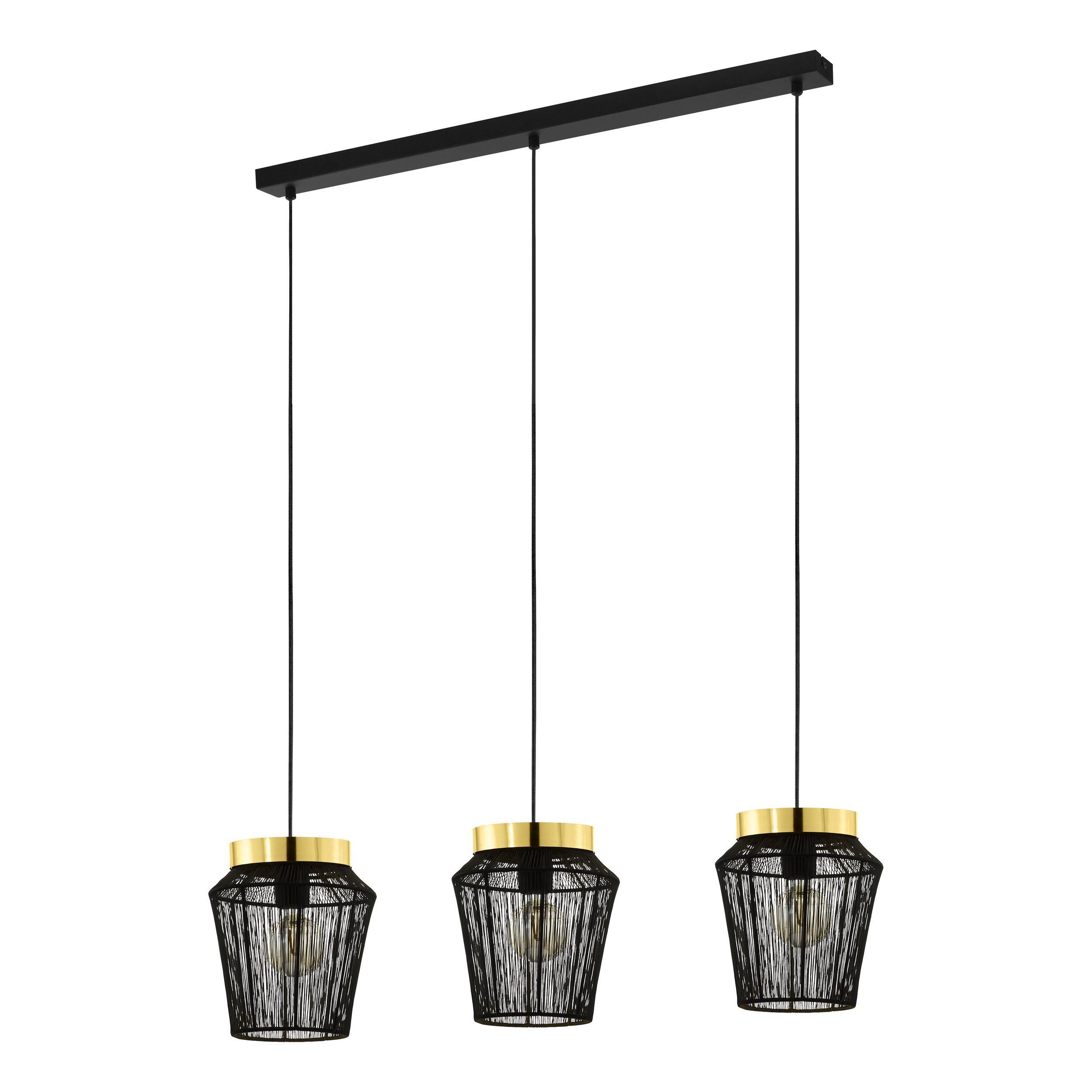 Suspension ESCANDIDOS noir L92cm