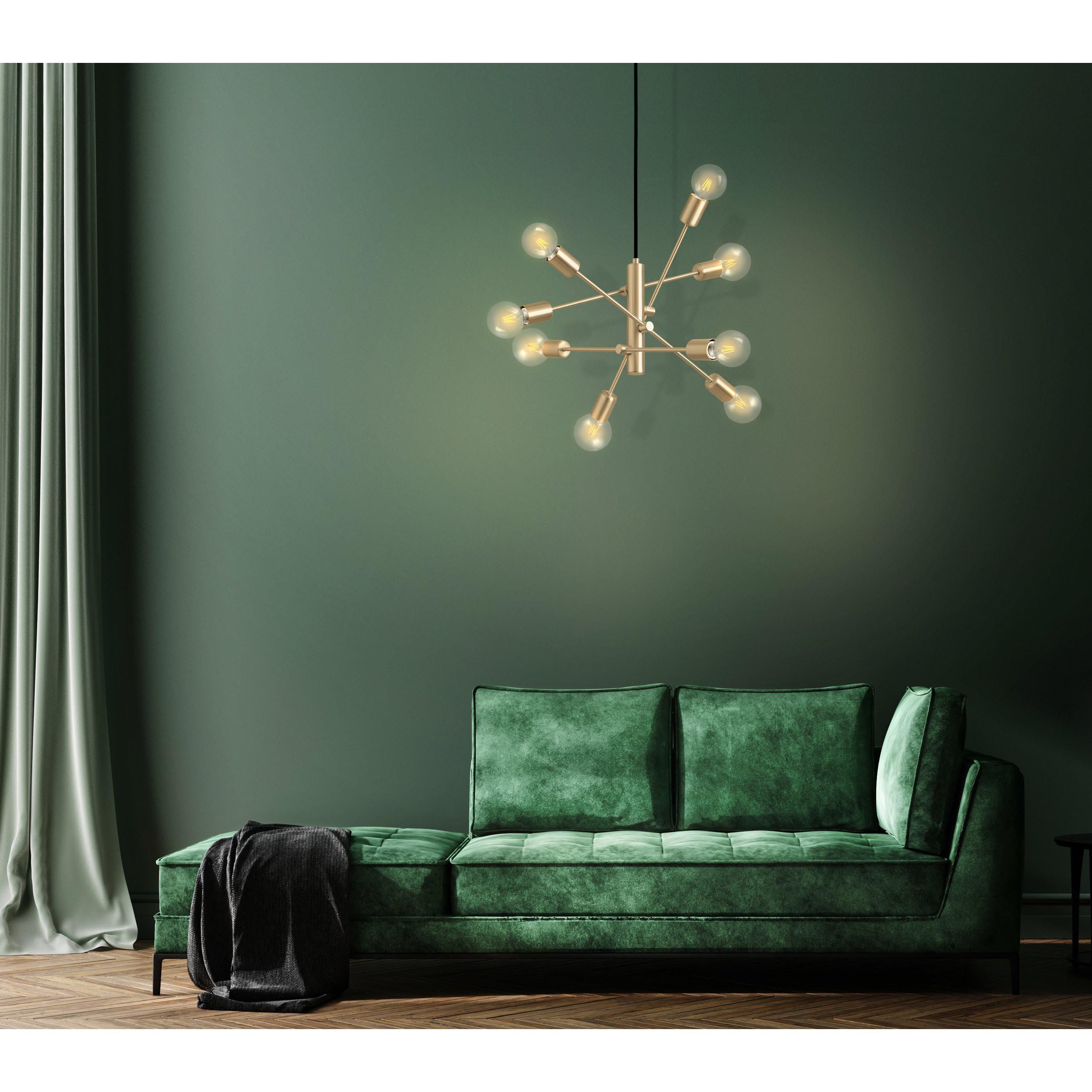 Suspension métal laiton GRADOLI 1 E27 8X40W