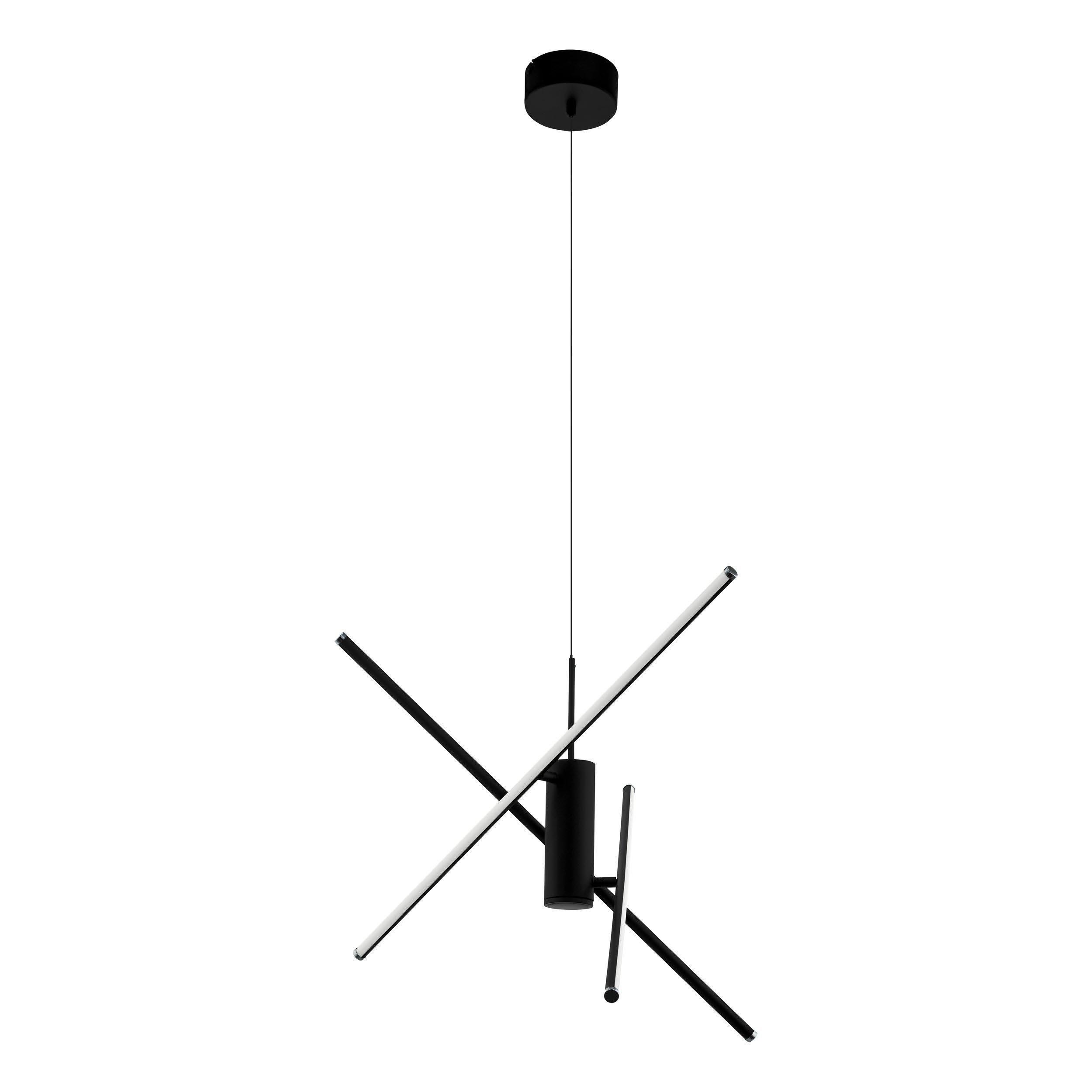 Suspension LED SALITRE noir Ø73cm