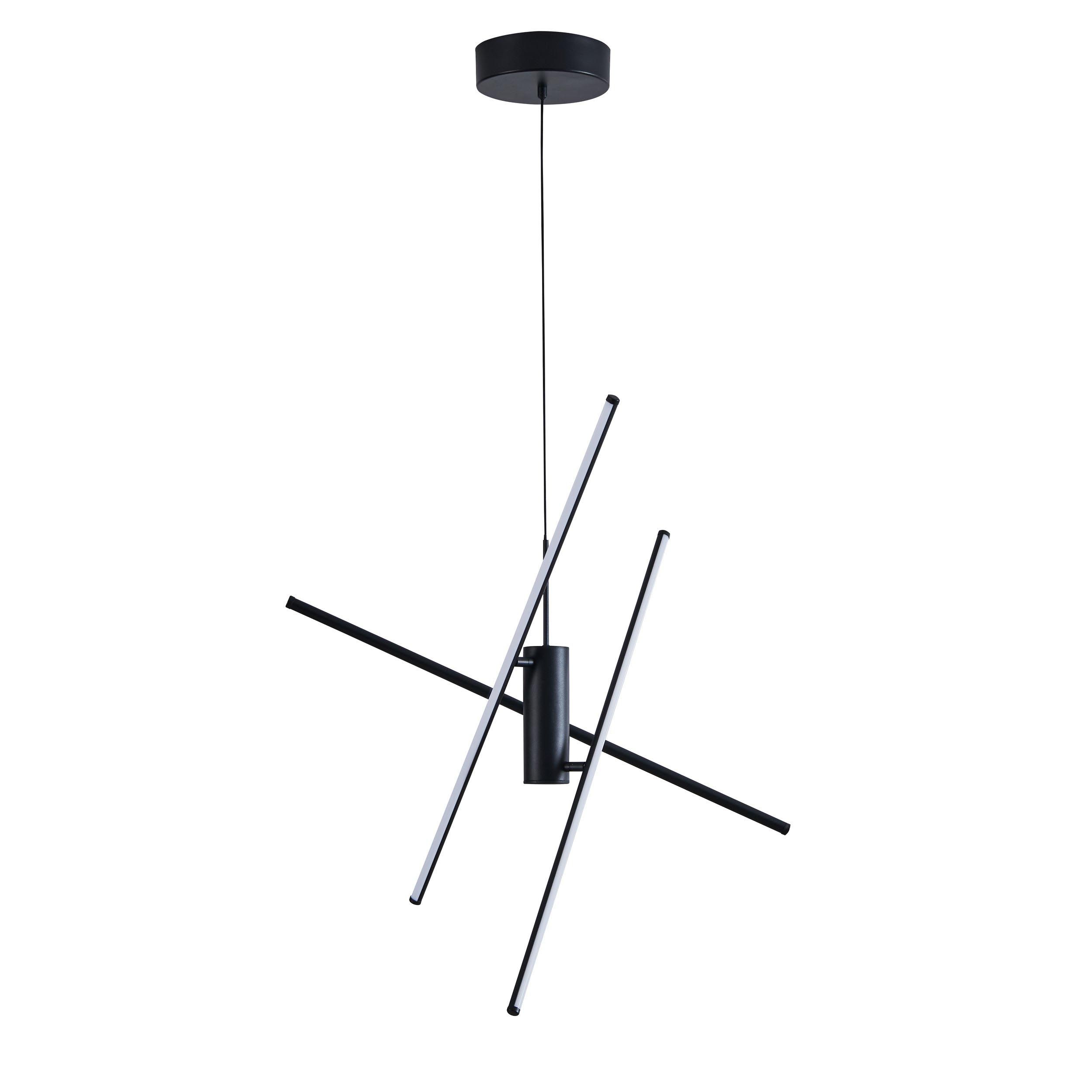 Suspension LED SALITRE noir Ø73cm