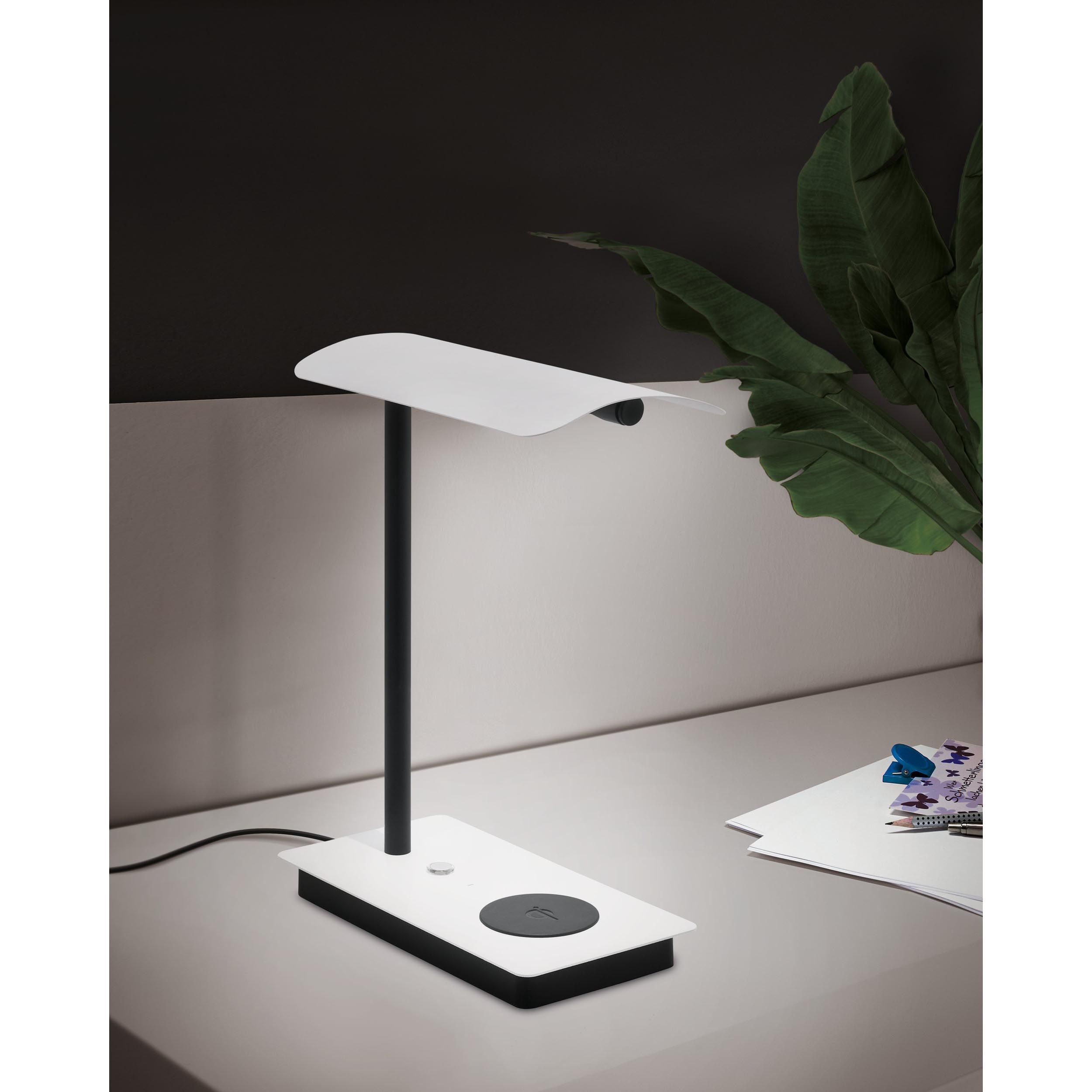 Lampe à poser LED ARENAZA blanc H32cm