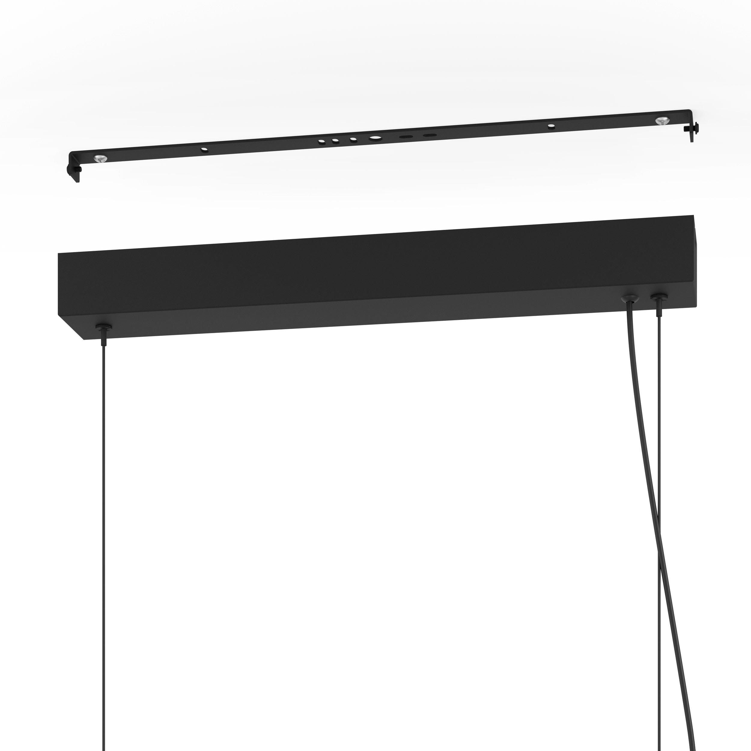 Suspension métal noir ALTAGRACIA LED INT 4X11W