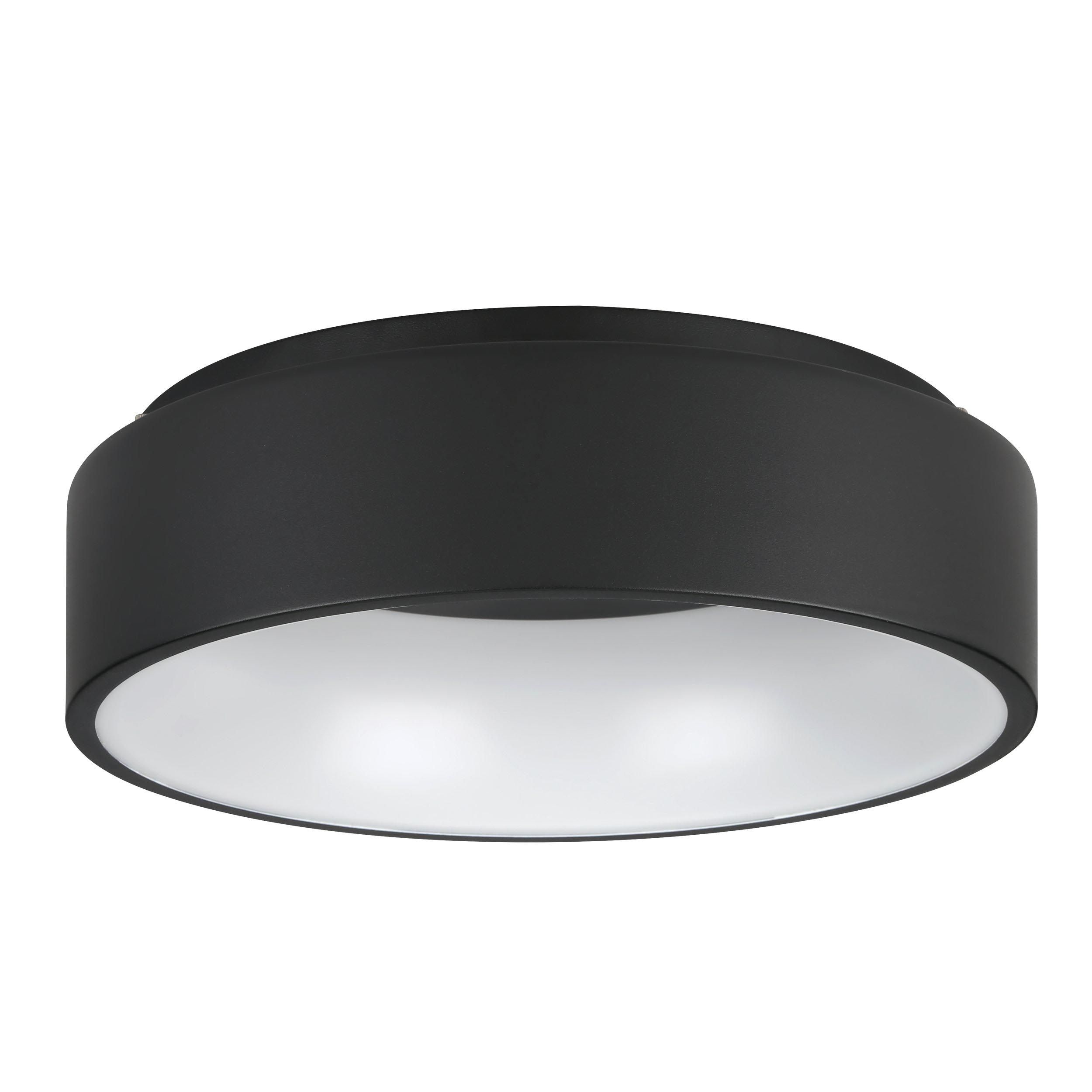 Plafonnier plastique noir MARGHERA 2 LED INT 3X25,5W