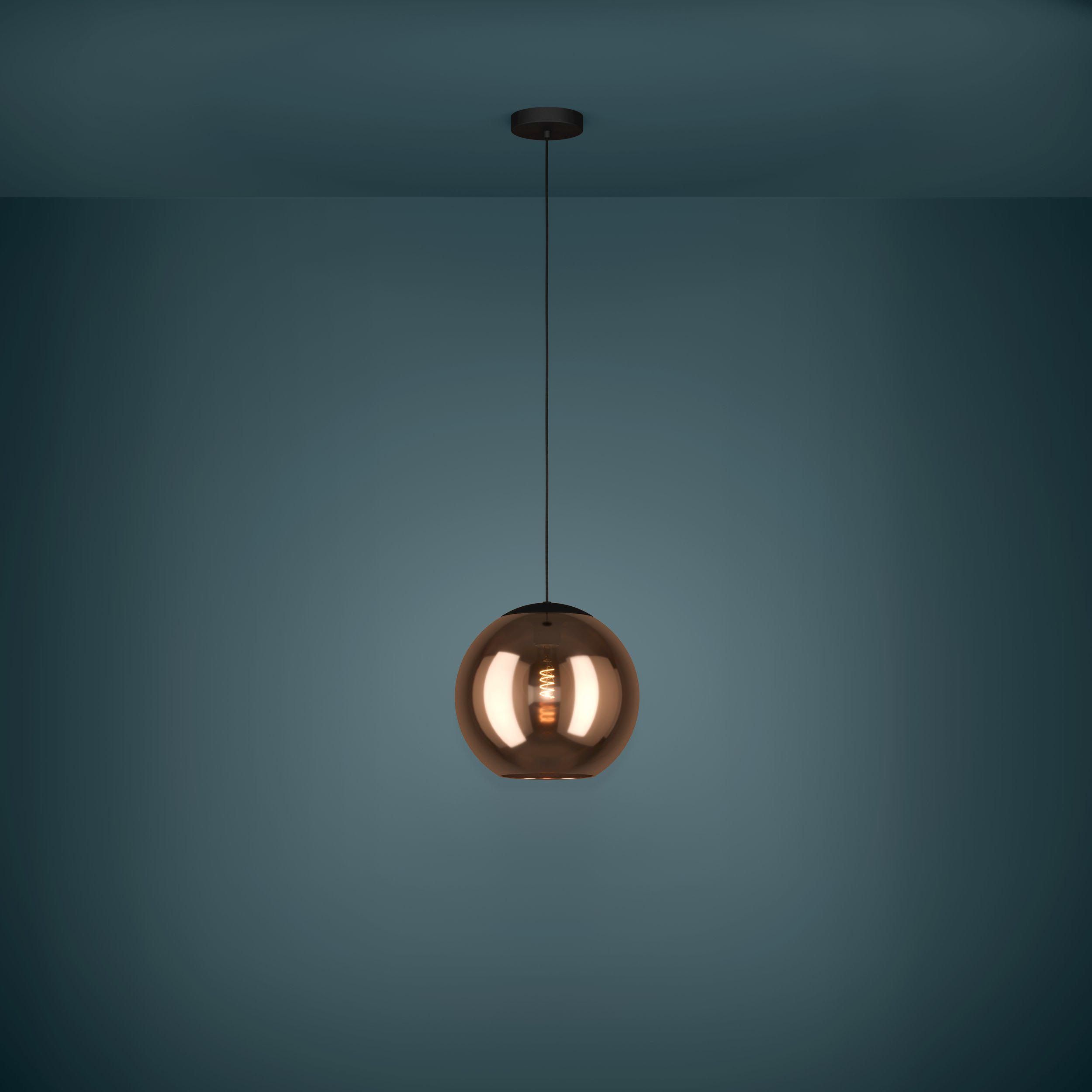Suspension verre cuivre CORDOBA E27 1X40W