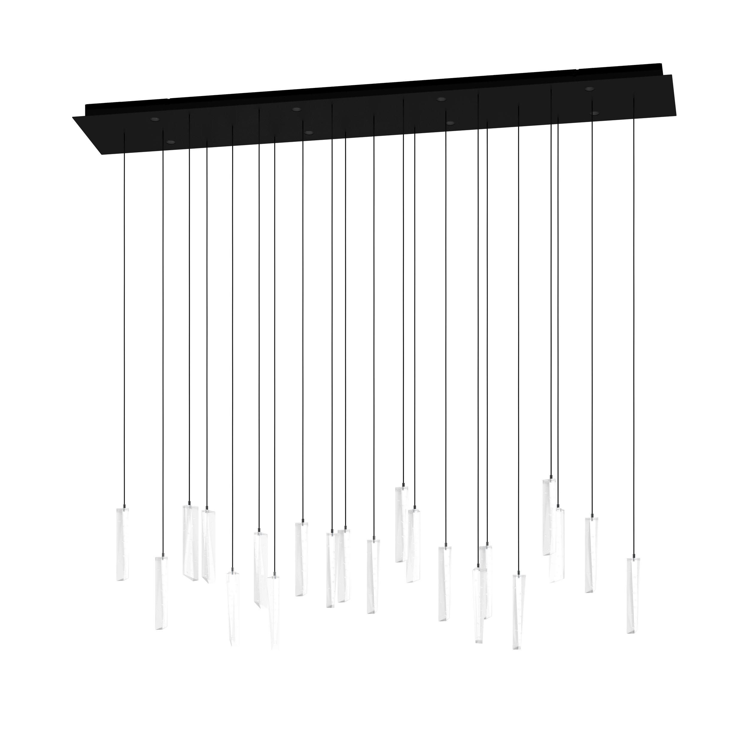 Suspension métal trspt SARDENARA l117 LED INT 8X5,4W