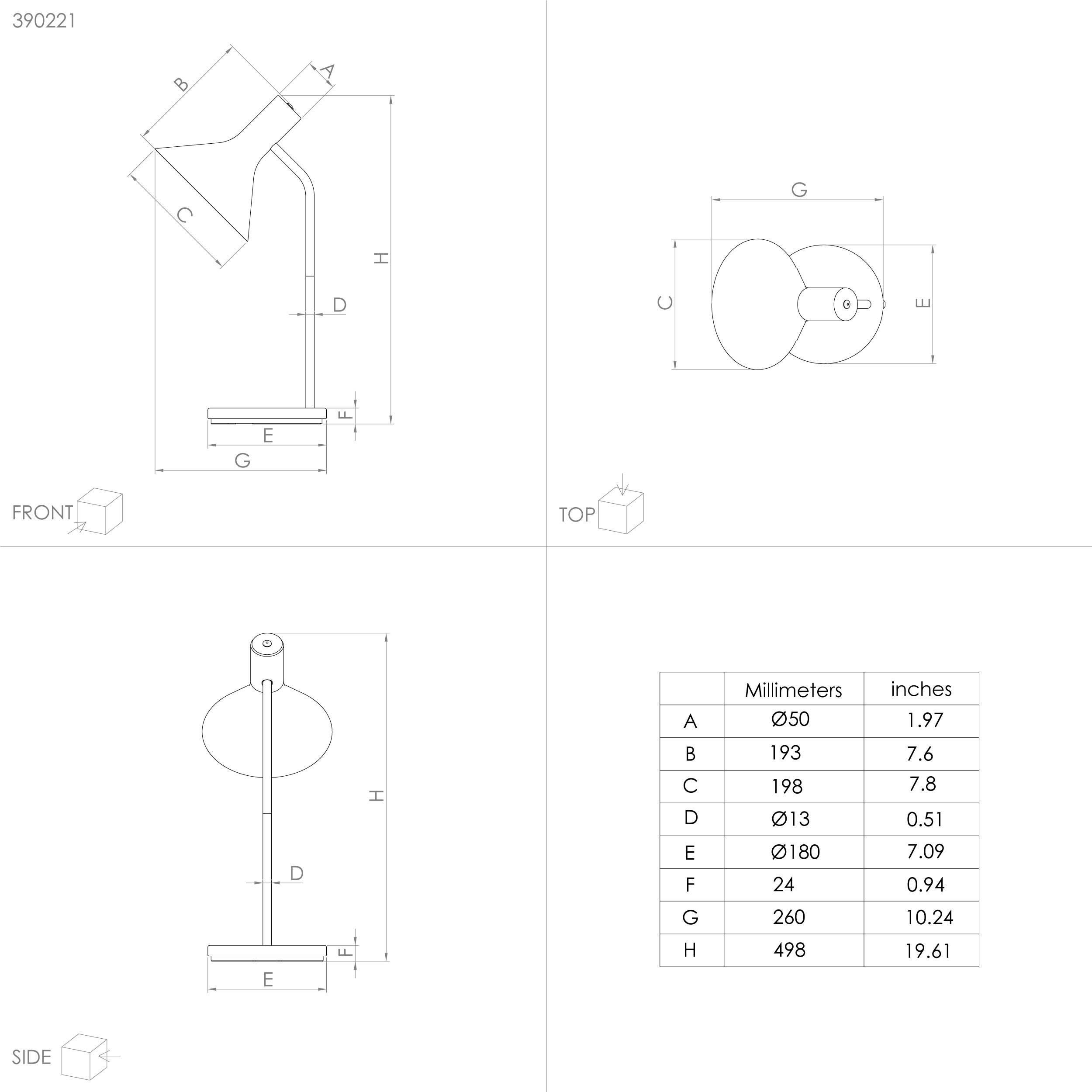 Lampe de table métal noir MORESCANA E27 1X28W