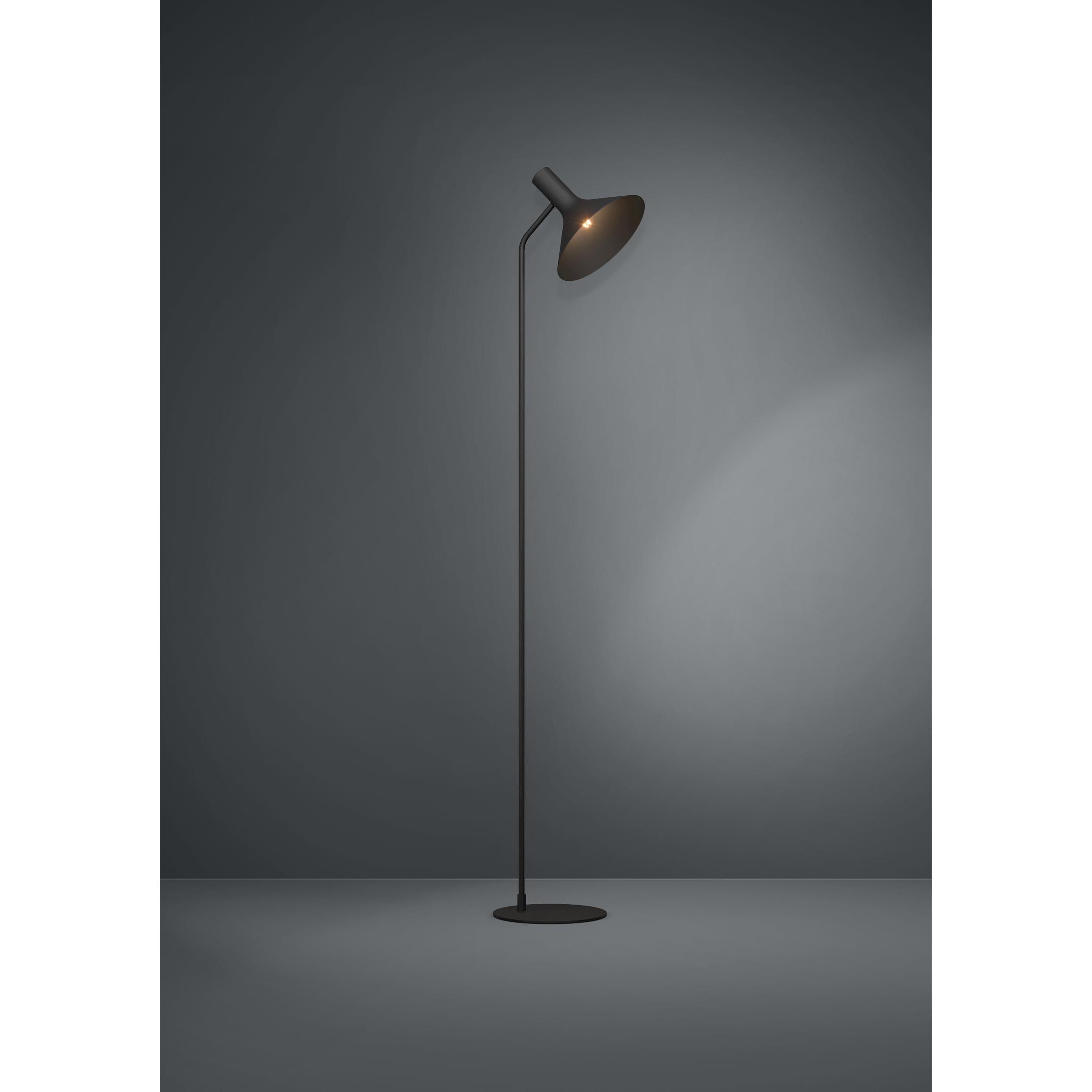 Lampadaire métal noir MORESCANA E27 1X28W