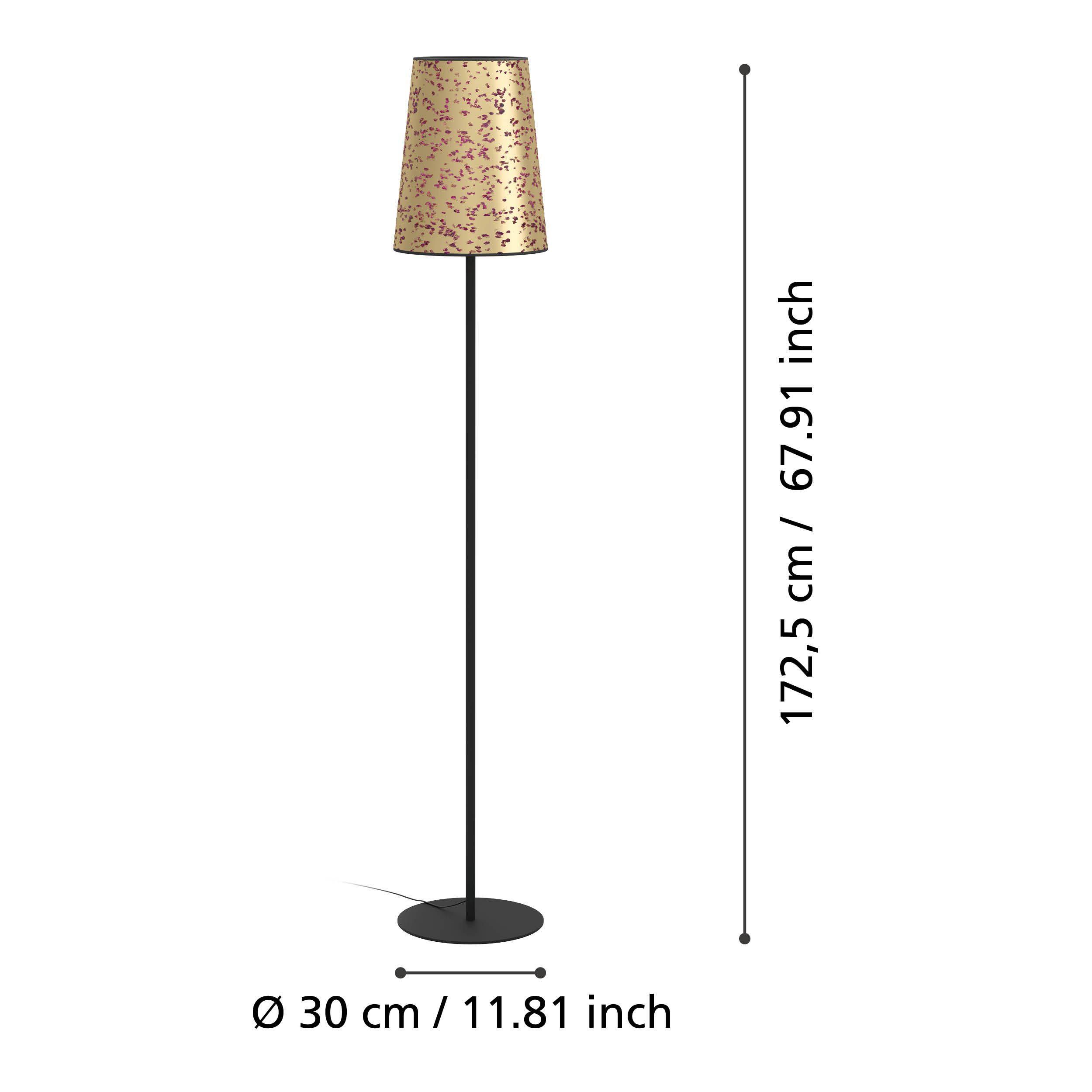 Lampadaire papier doré CASTUERA E27 1X25W