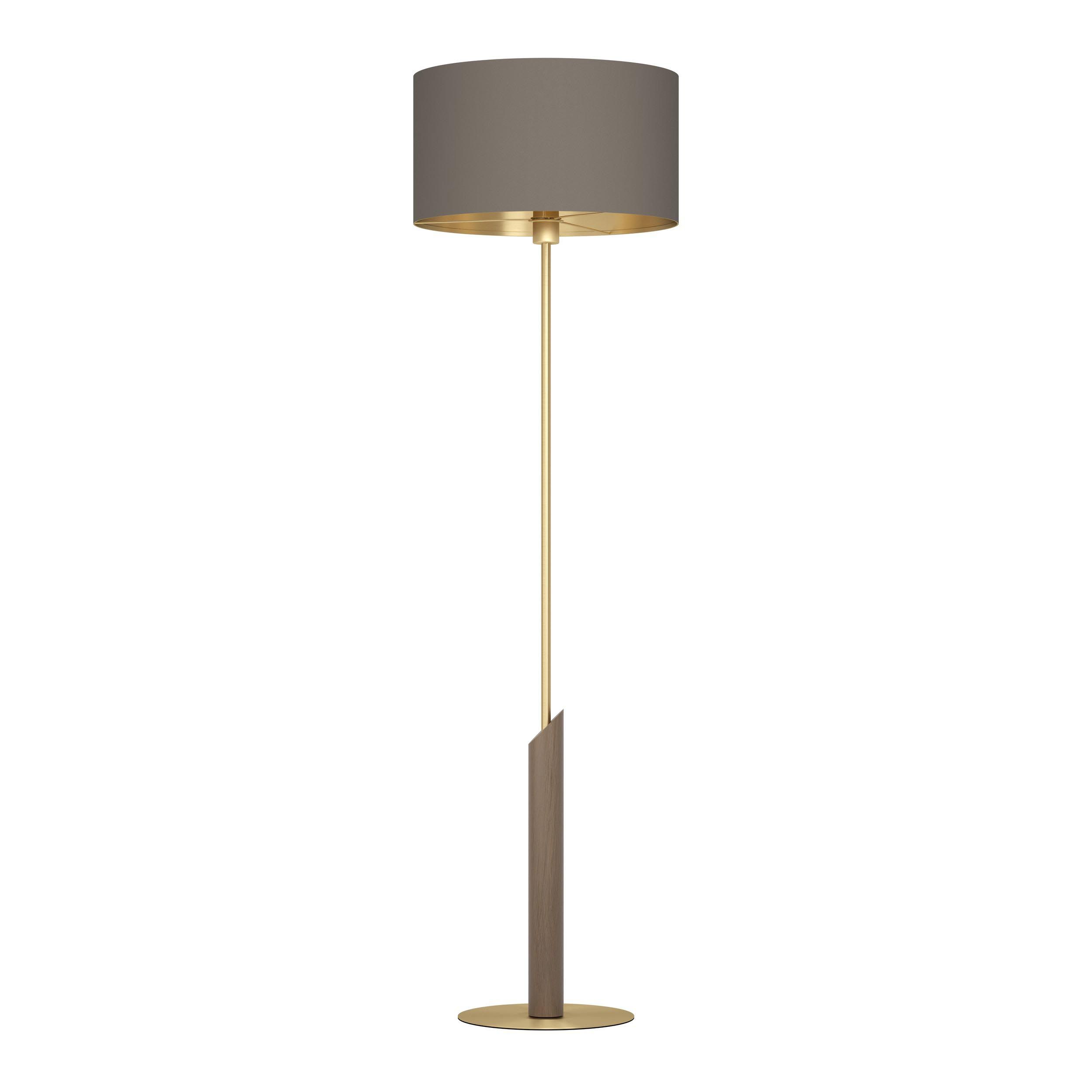 Lampadaire SANTANDRIA laiton/taupe H160cm