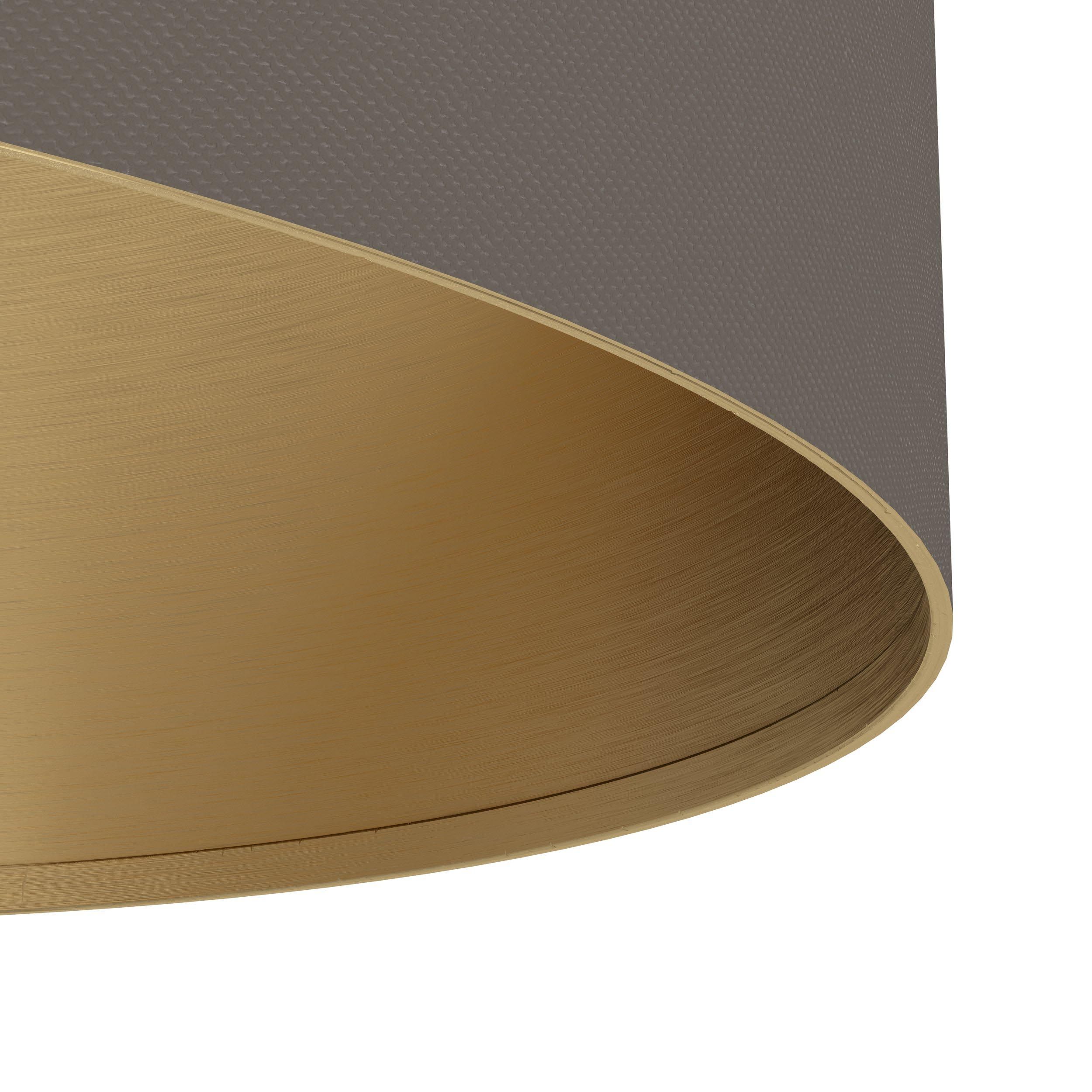 Lampadaire SANTANDRIA laiton/taupe H160cm